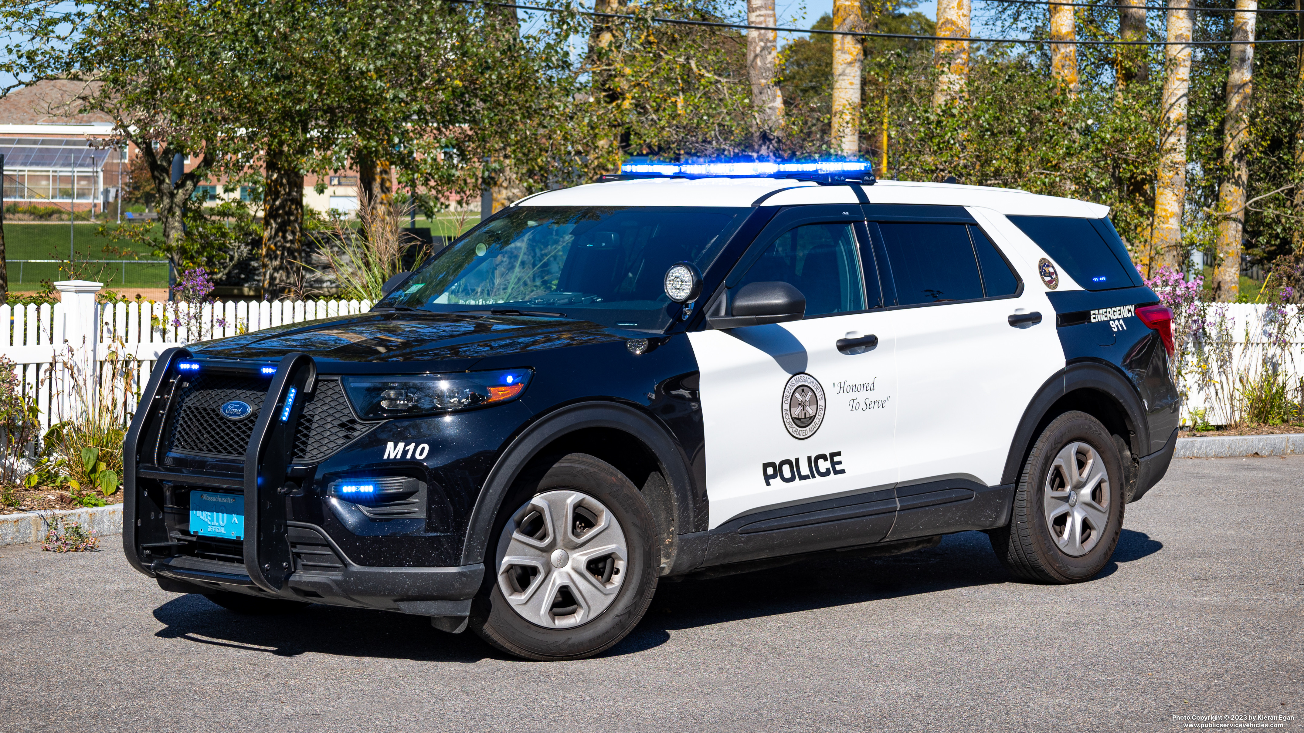 A photo  of Orleans Police
            Cruiser M10, a 2021 Ford Police Interceptor Utility             taken by Kieran Egan