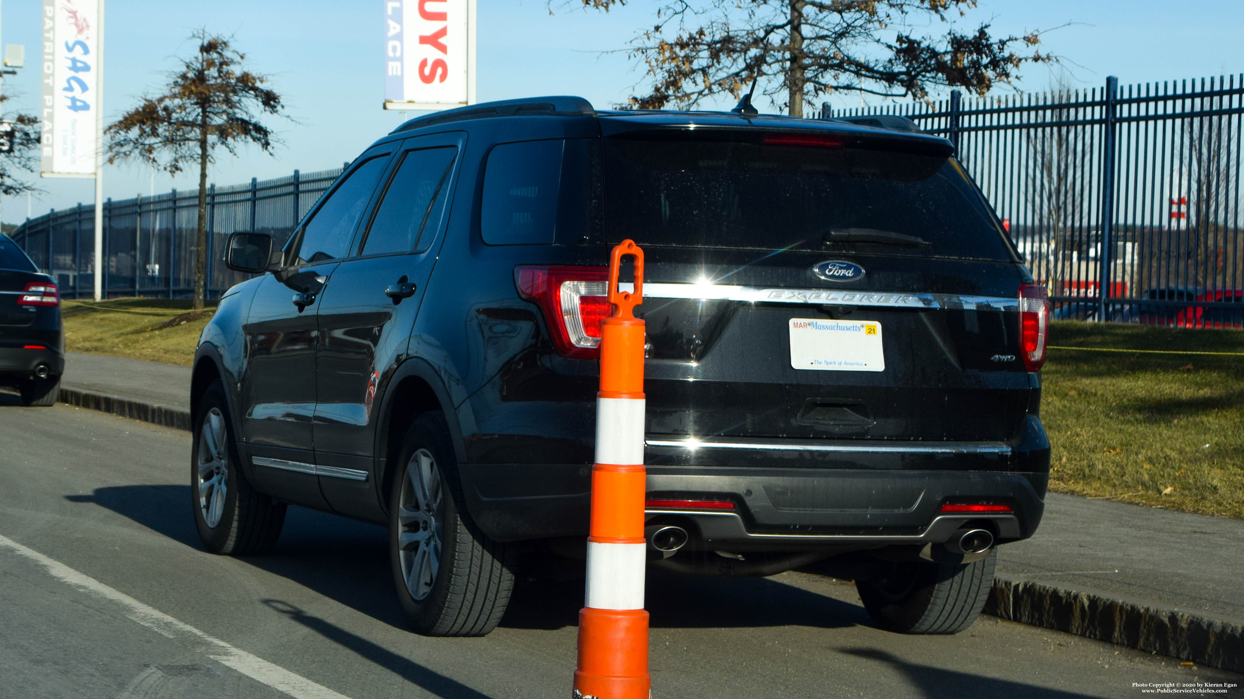 A photo  of Massachusetts State Police
            Unmarked Unit, a 2016-2019 Ford Explorer             taken by Kieran Egan