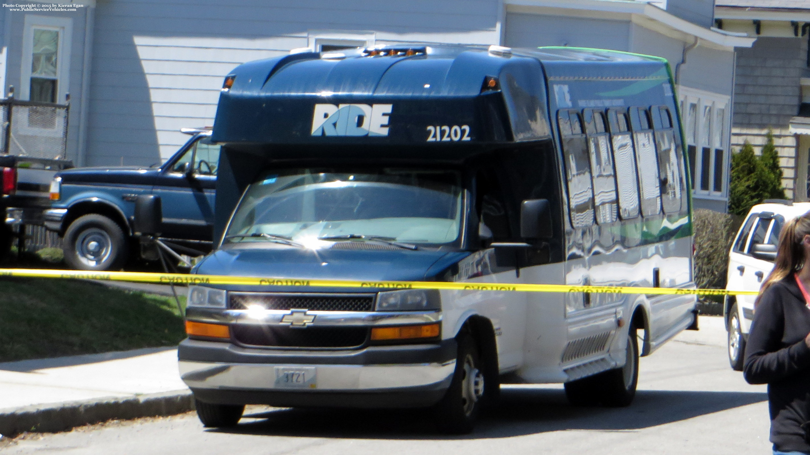 A photo  of Rhode Island Public Transit Authority
            Paratransit Bus 21202, a 2012 Chevrolet 4500 Bus             taken by Kieran Egan