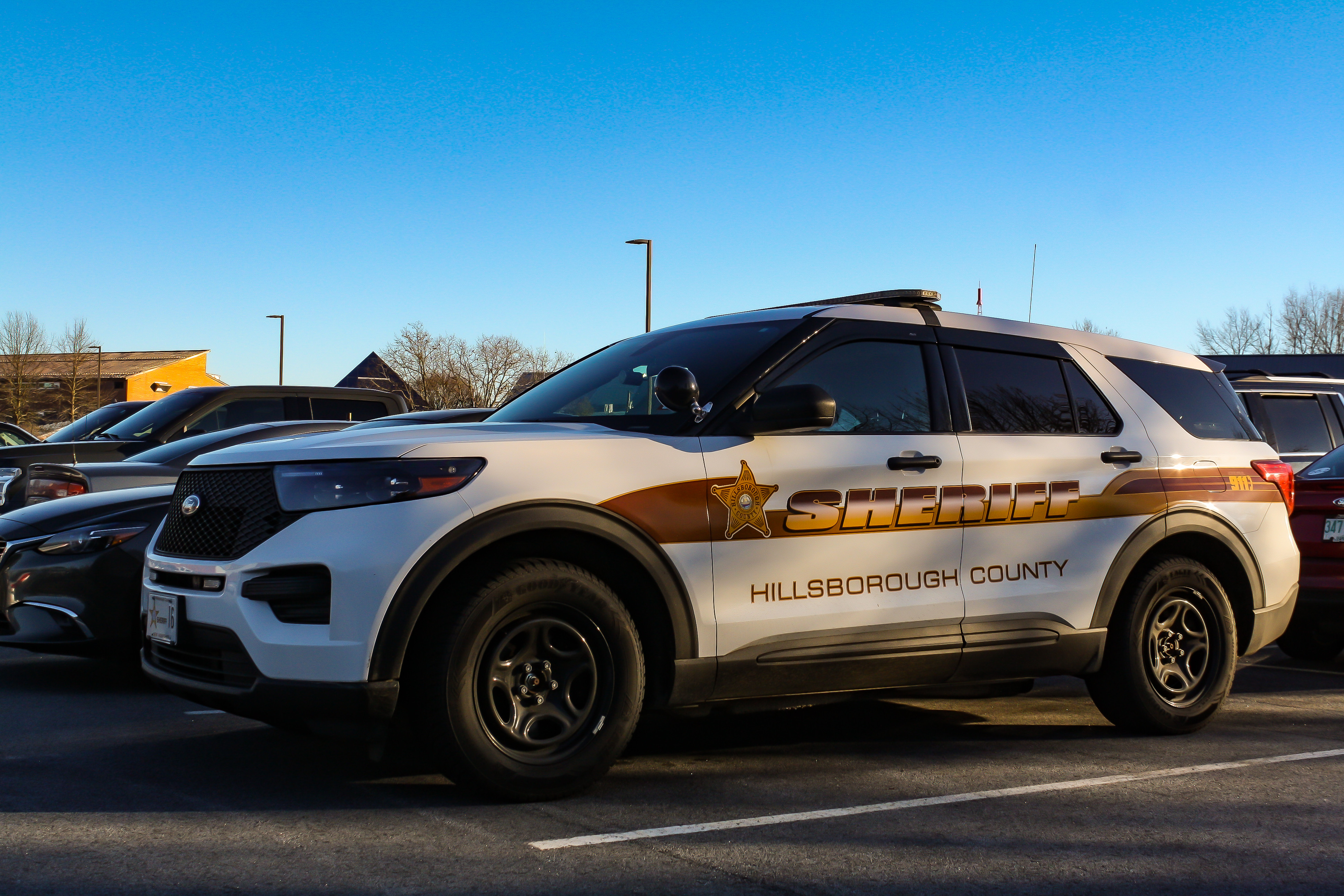 A photo  of Hillsborough County Sheriff
            Car 16, a 2020-2021 Ford Police Interceptor Utility             taken by Luke Tougas