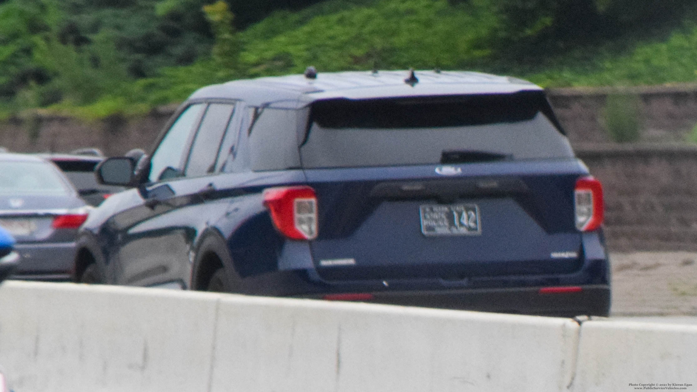 A photo  of Rhode Island State Police
            Cruiser 142, a 2020 Ford Police Interceptor Utility             taken by Kieran Egan