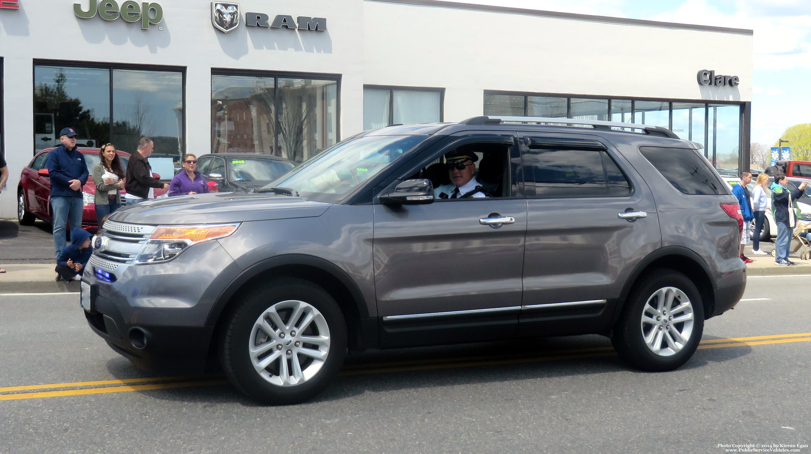 A photo  of Hopkinton Police
            Chief's Unit, a 2011-2015 Ford Explorer             taken by Kieran Egan