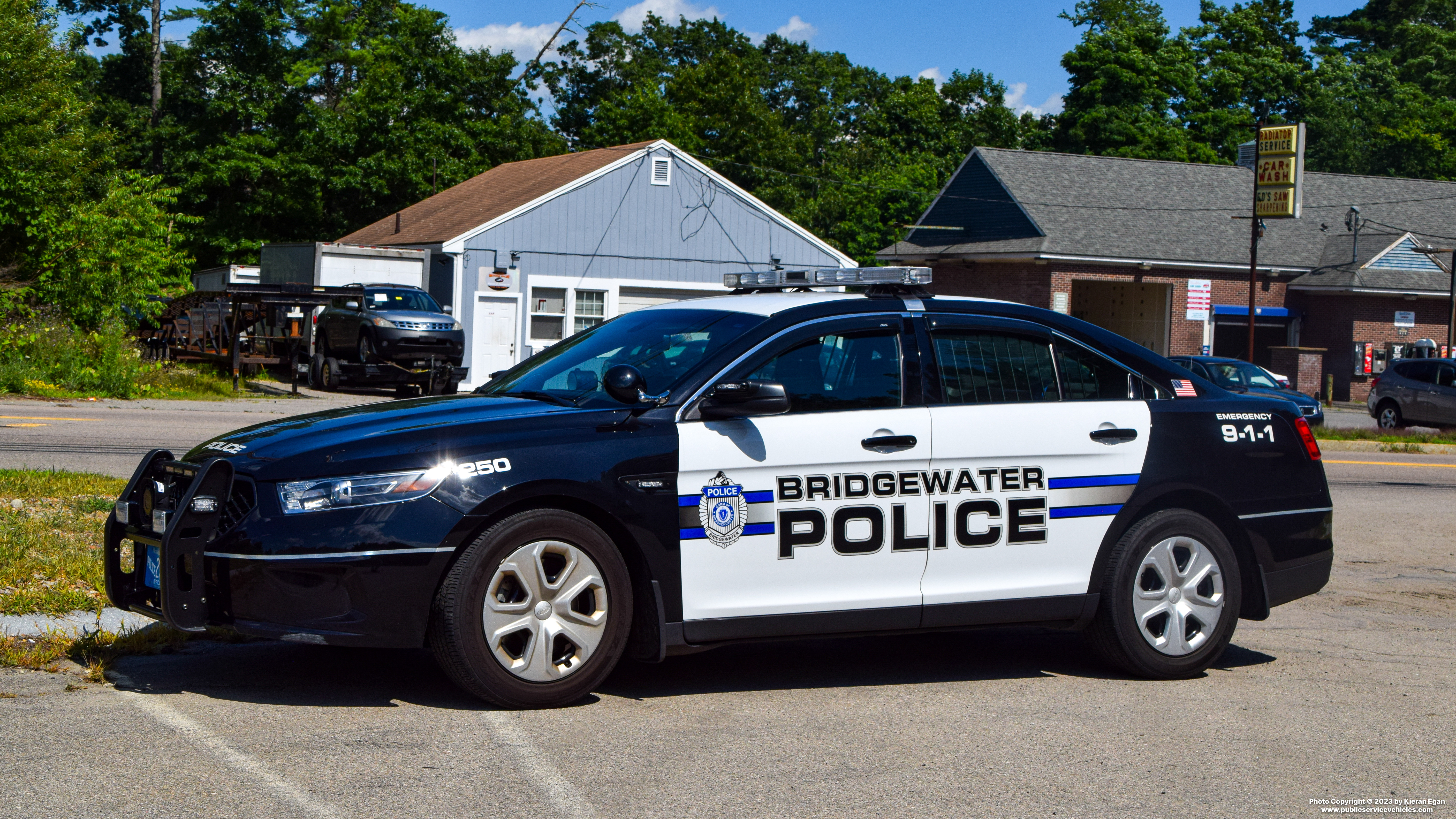 A photo  of Bridgewater Police
            Cruiser 250, a 2019 Ford Police Interceptor Sedan             taken by Kieran Egan