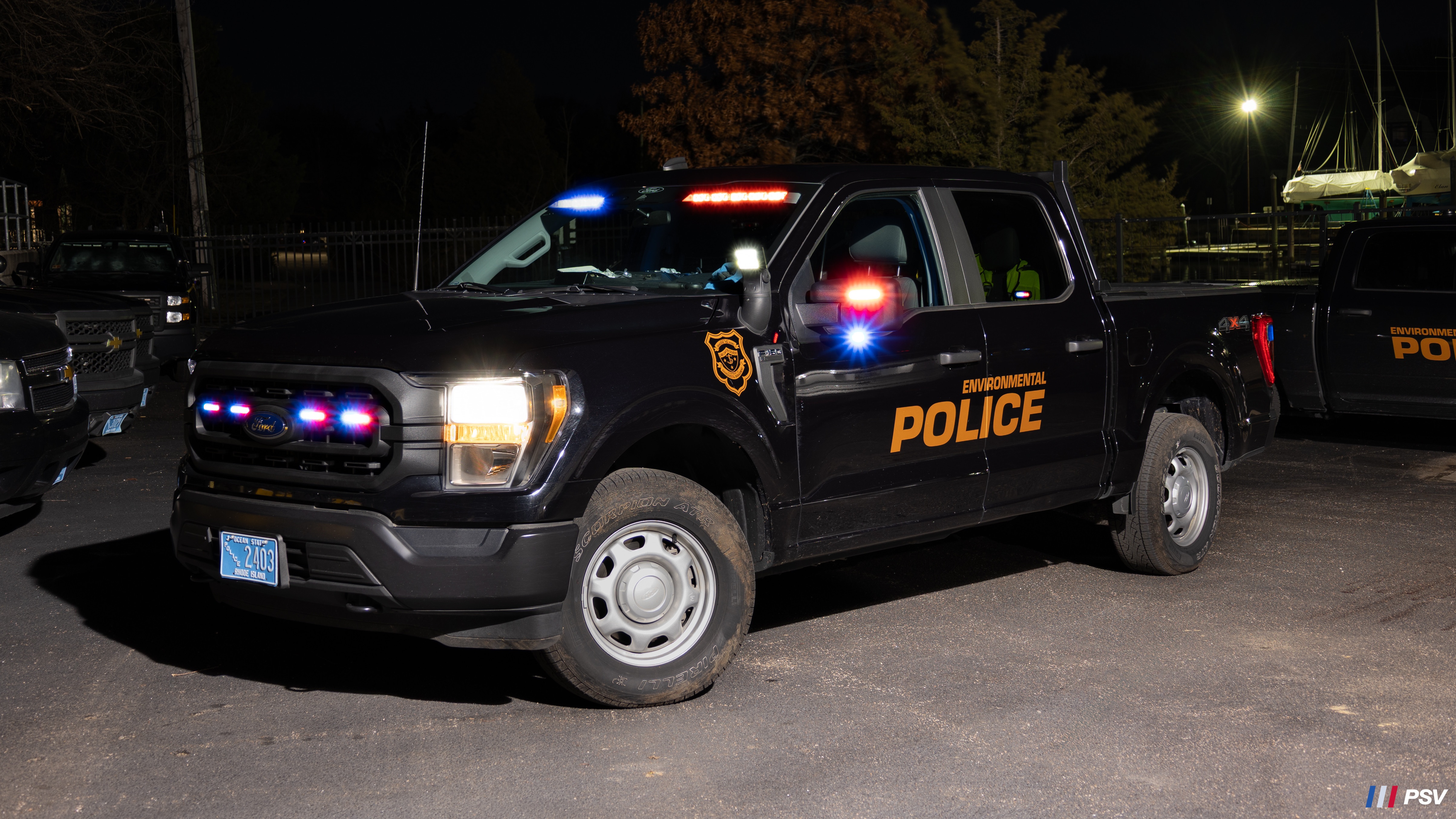 A photo  of Rhode Island Environmental Police
            Cruiser 2403, a 2021 Ford F-150 5.0 Flex Fuel             taken by Kieran Egan