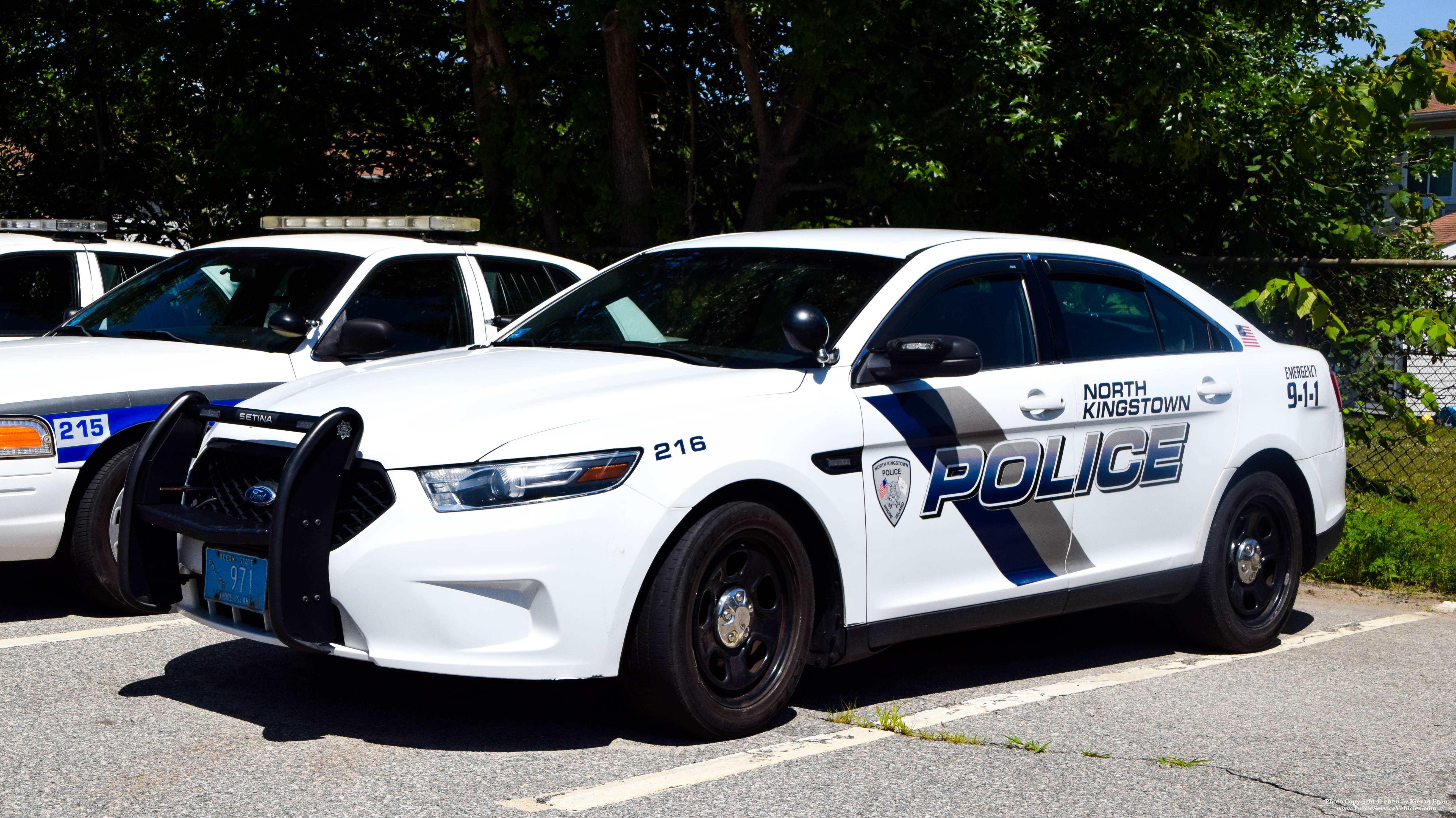 A photo  of North Kingstown Police
            Cruiser 216, a 2015 Ford Police Interceptor Sedan             taken by Kieran Egan