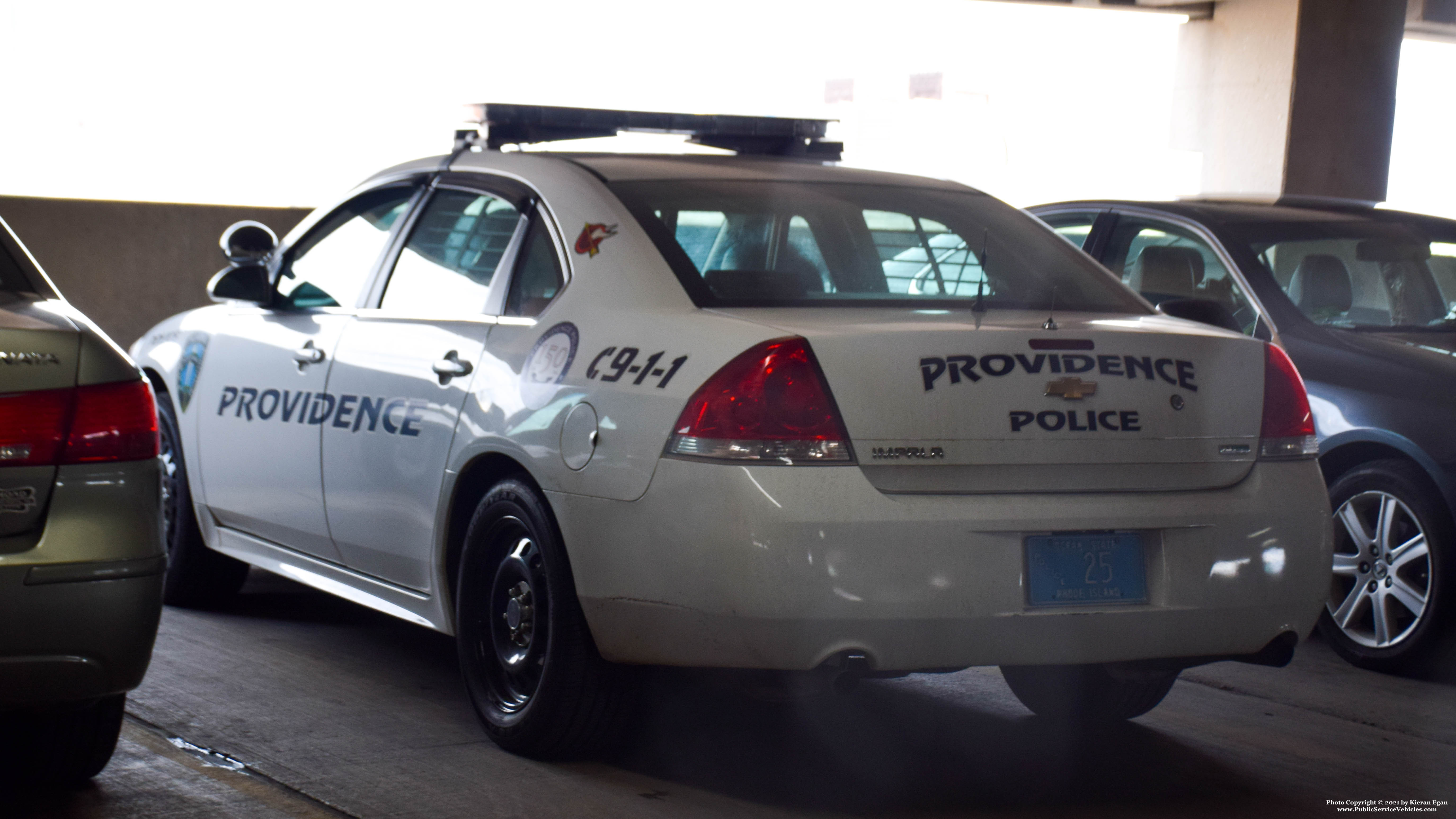 A photo  of Providence Police
            Cruiser 25, a 2006-2013 Chevrolet Impala             taken by Kieran Egan