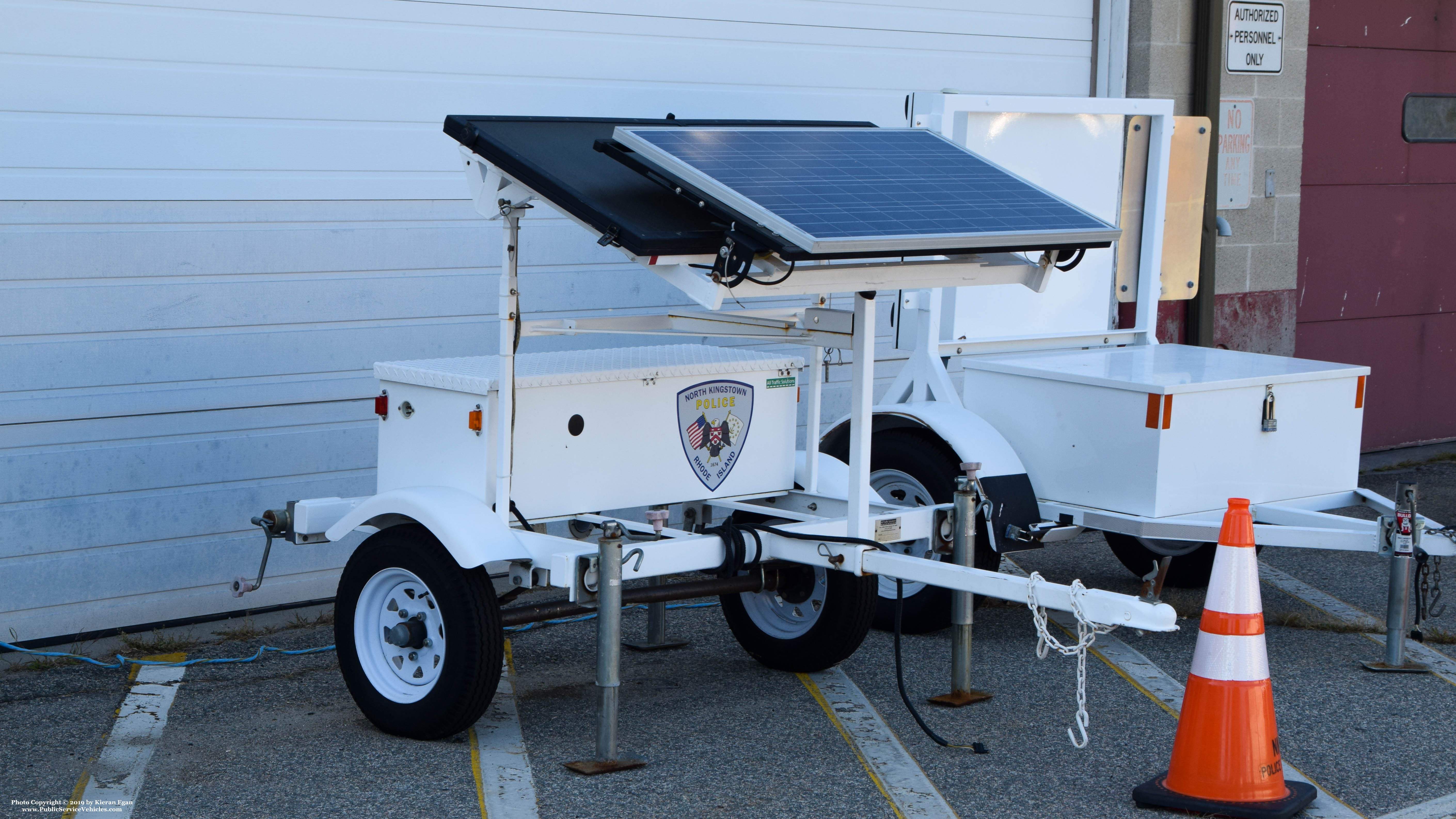 A photo  of North Kingstown Police
            Speed Trailer, a 2006-2019 All Traffic Solutions Speed Trailer             taken by Kieran Egan