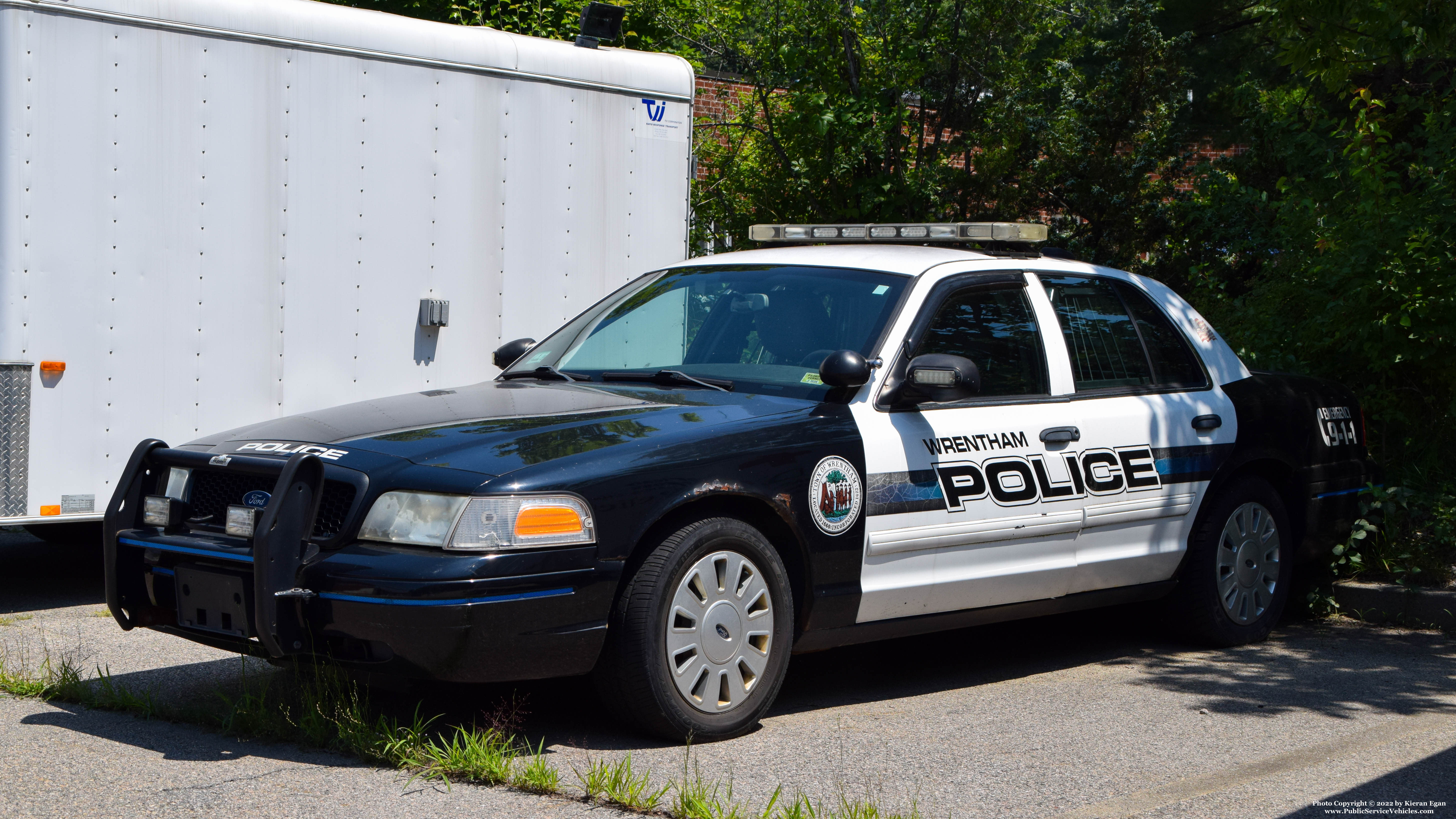 A photo  of Wrentham Police
            Cruiser W-7, a 2009 Ford Crown Victoria Police Interceptor             taken by Kieran Egan