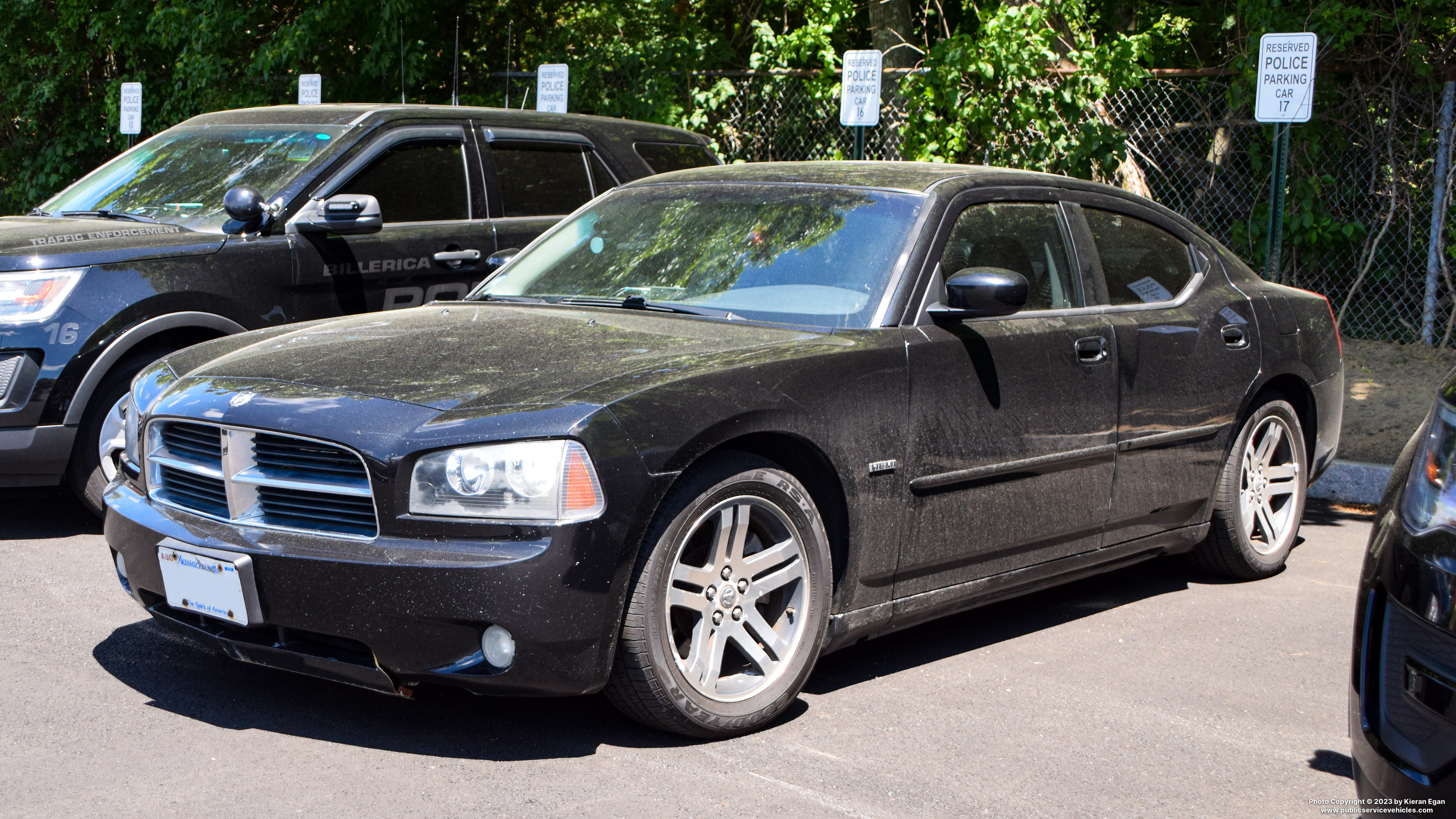 A photo  of Billerica Police
            Unmarked Unit, a 2006 Dodge Charger             taken by Kieran Egan