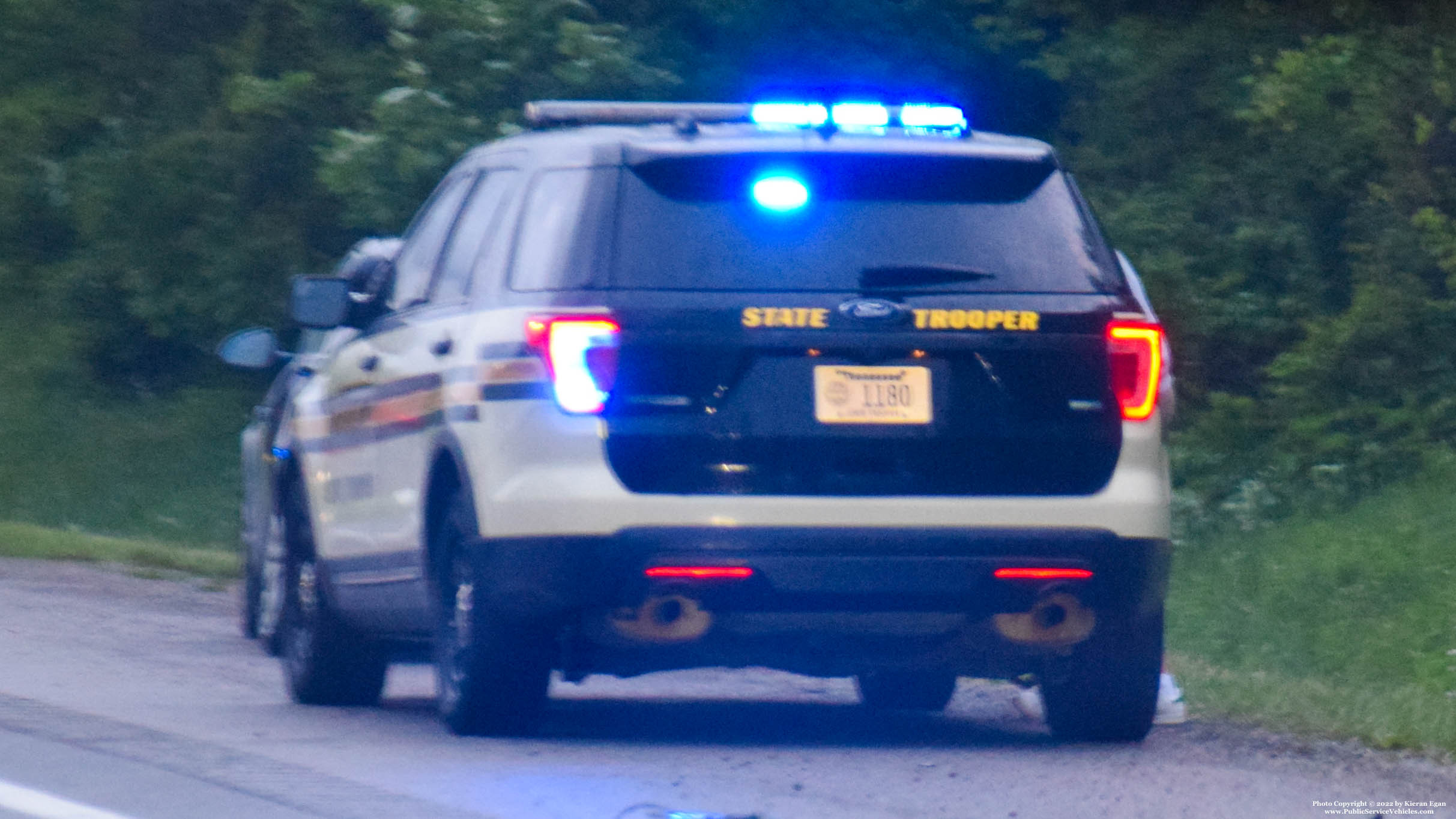 A photo  of Tennessee Highway Patrol
            Cruiser 1180, a 2016-2017 Ford Police Interceptor Utility             taken by Kieran Egan