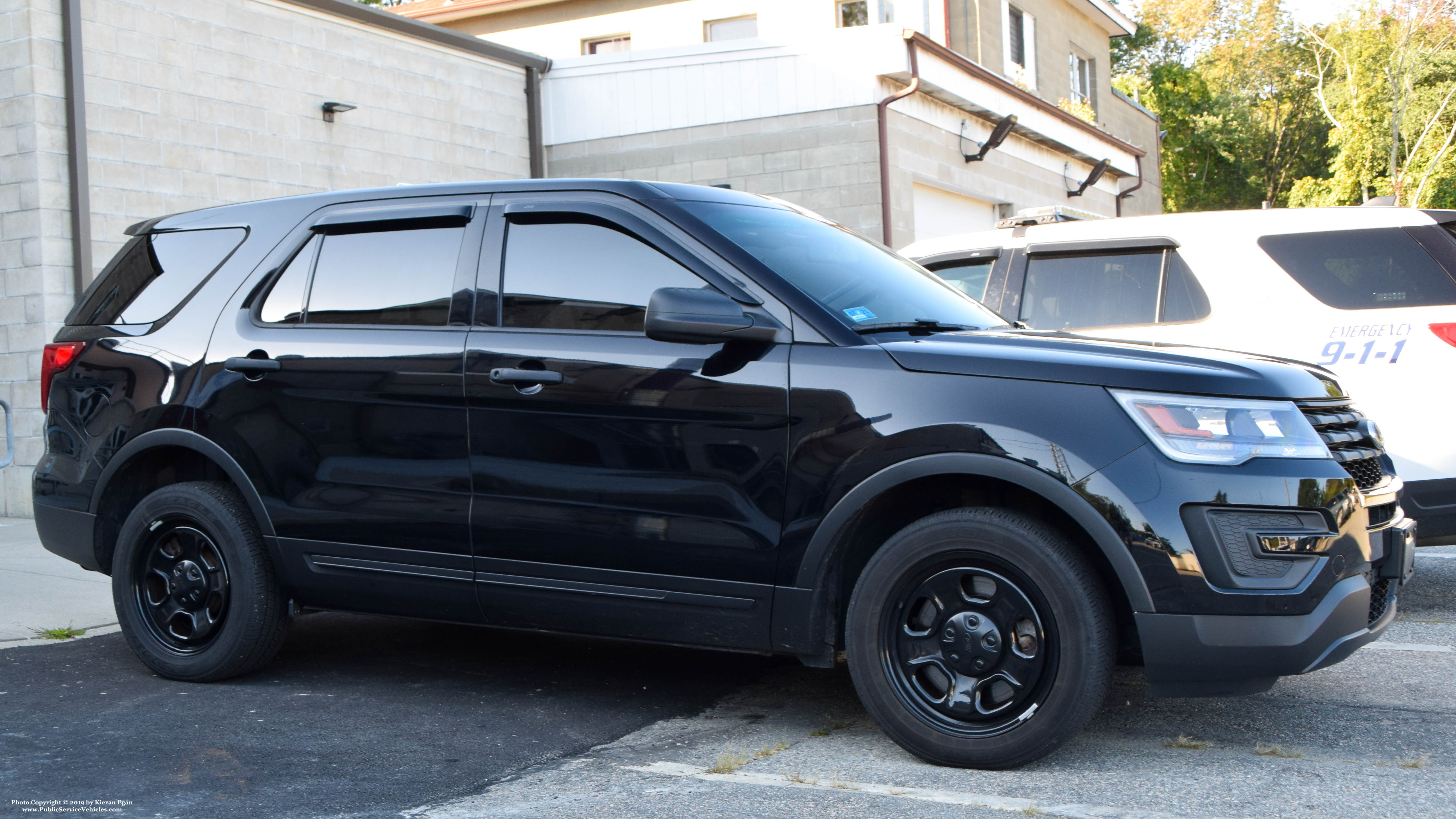 A photo  of North Kingstown Police
            Administration Car 4, a 2017 Ford Police Interceptor Utility             taken by Kieran Egan