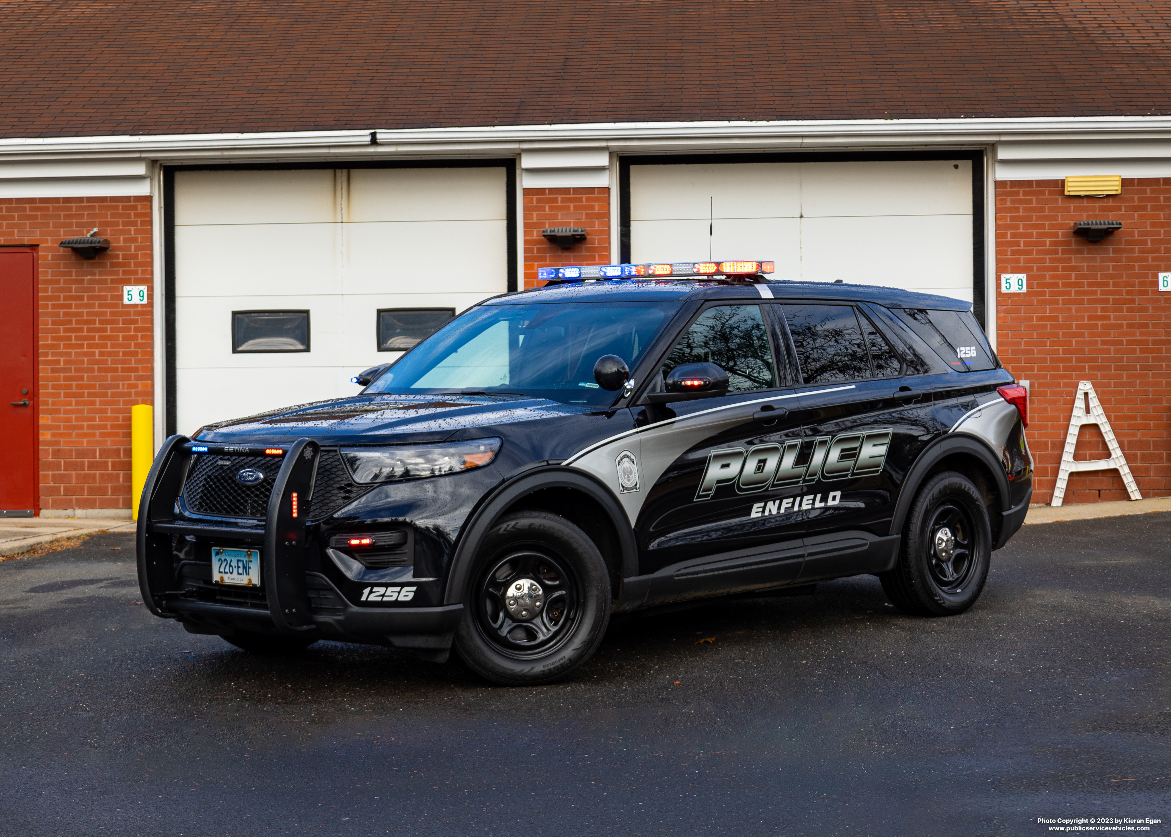 A photo  of Enfield Police
            Cruiser 1256, a 2022 Ford Police Interceptor Utility             taken by Kieran Egan