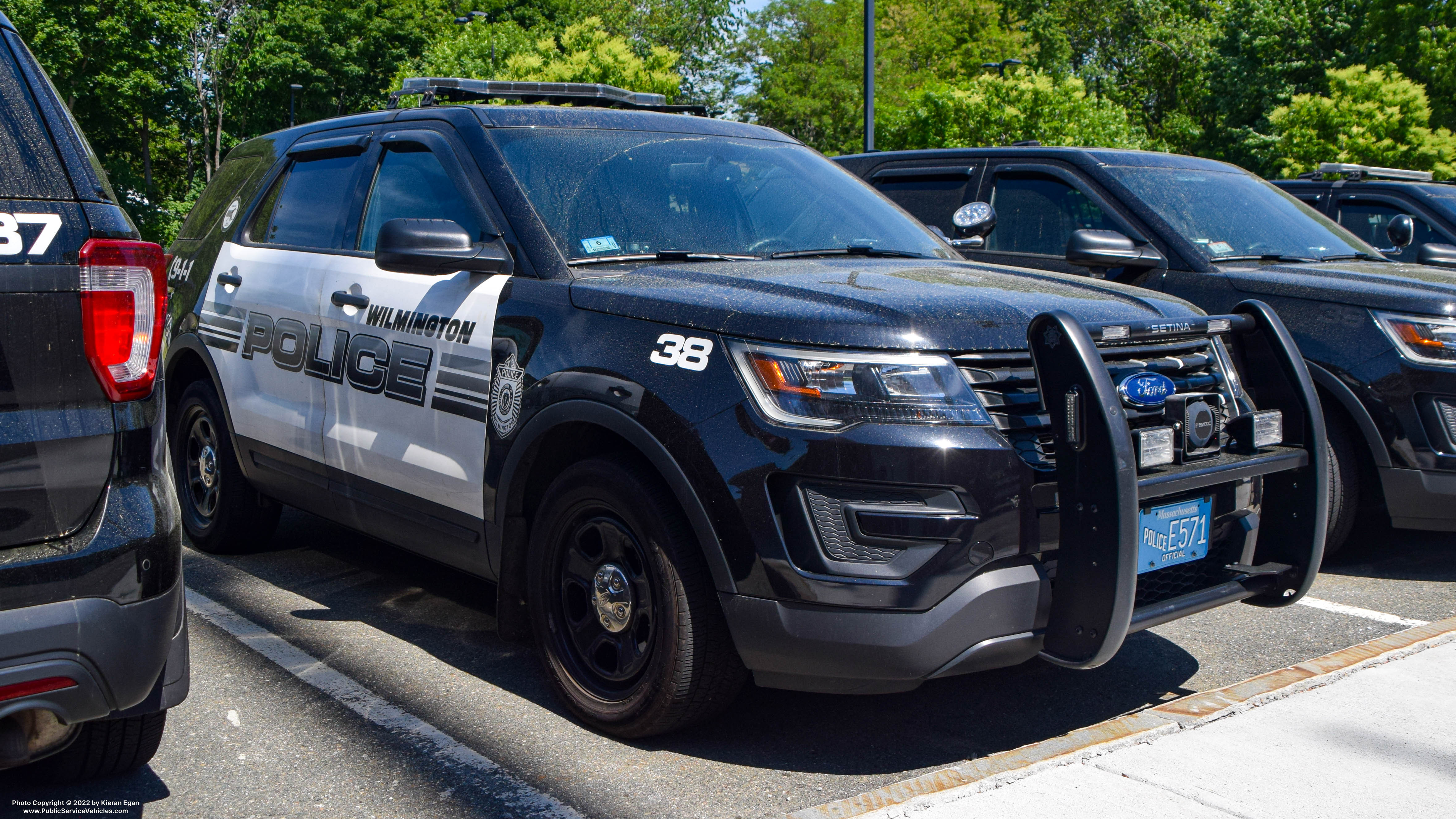 A photo  of Wilmington Police
            Cruiser 38, a 2019 Ford Police Interceptor Utility             taken by Kieran Egan