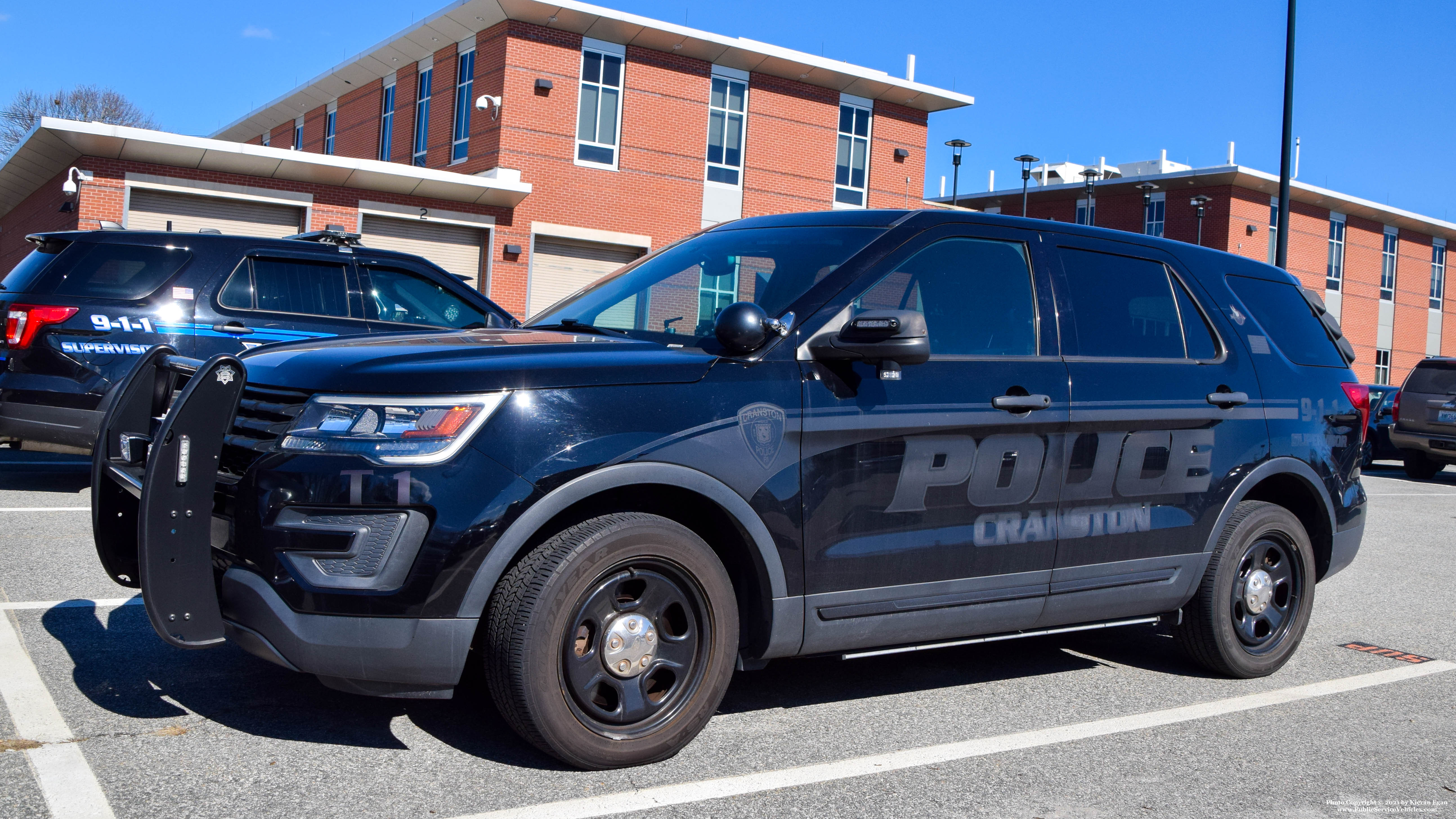 A photo  of Cranston Police
            T-1, a 2016 Ford Police Interceptor Utility             taken by Kieran Egan