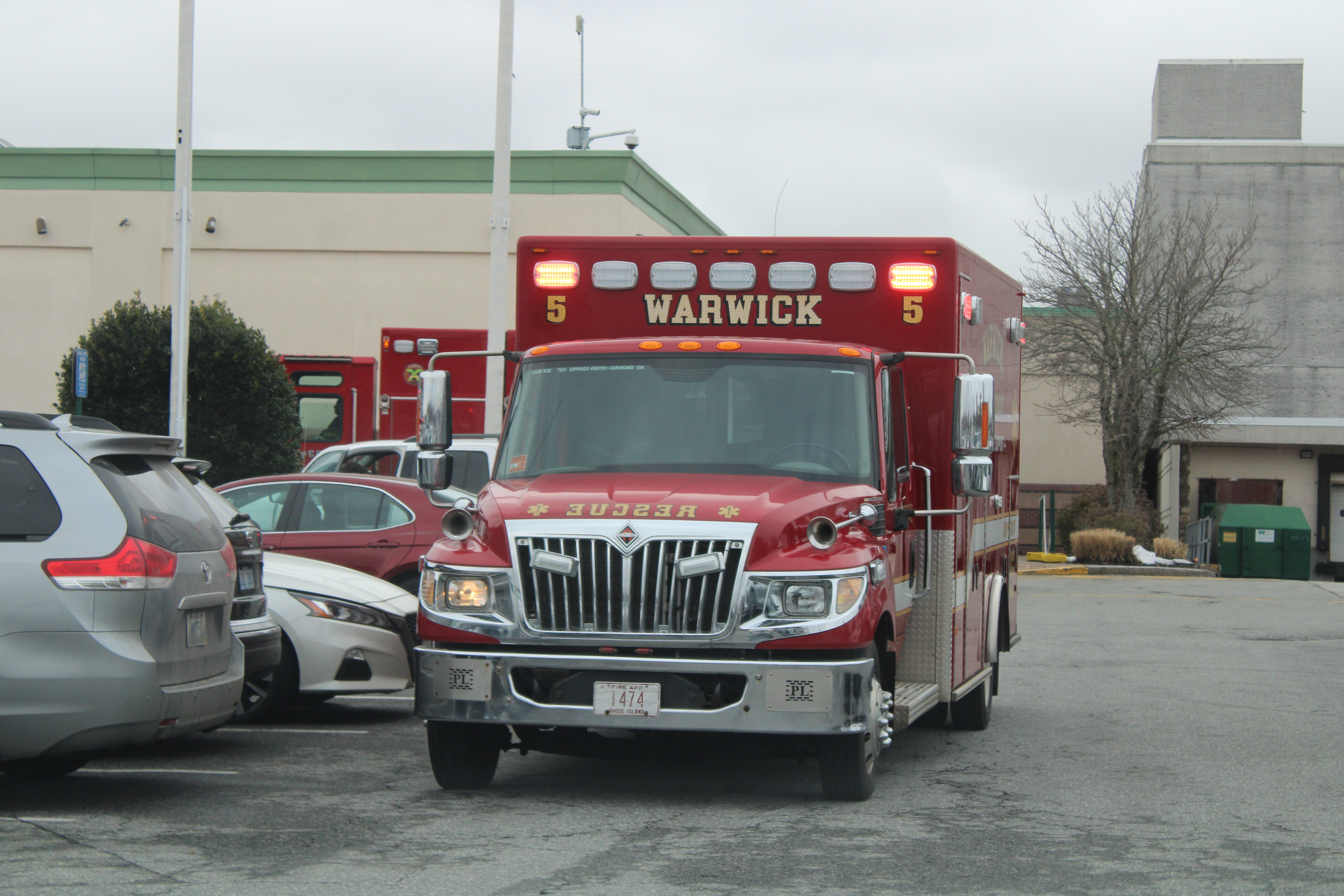 A photo  of Warwick Fire
            Rescue 5, a 2014 International TerraStar/PL Custom             taken by @riemergencyvehicles