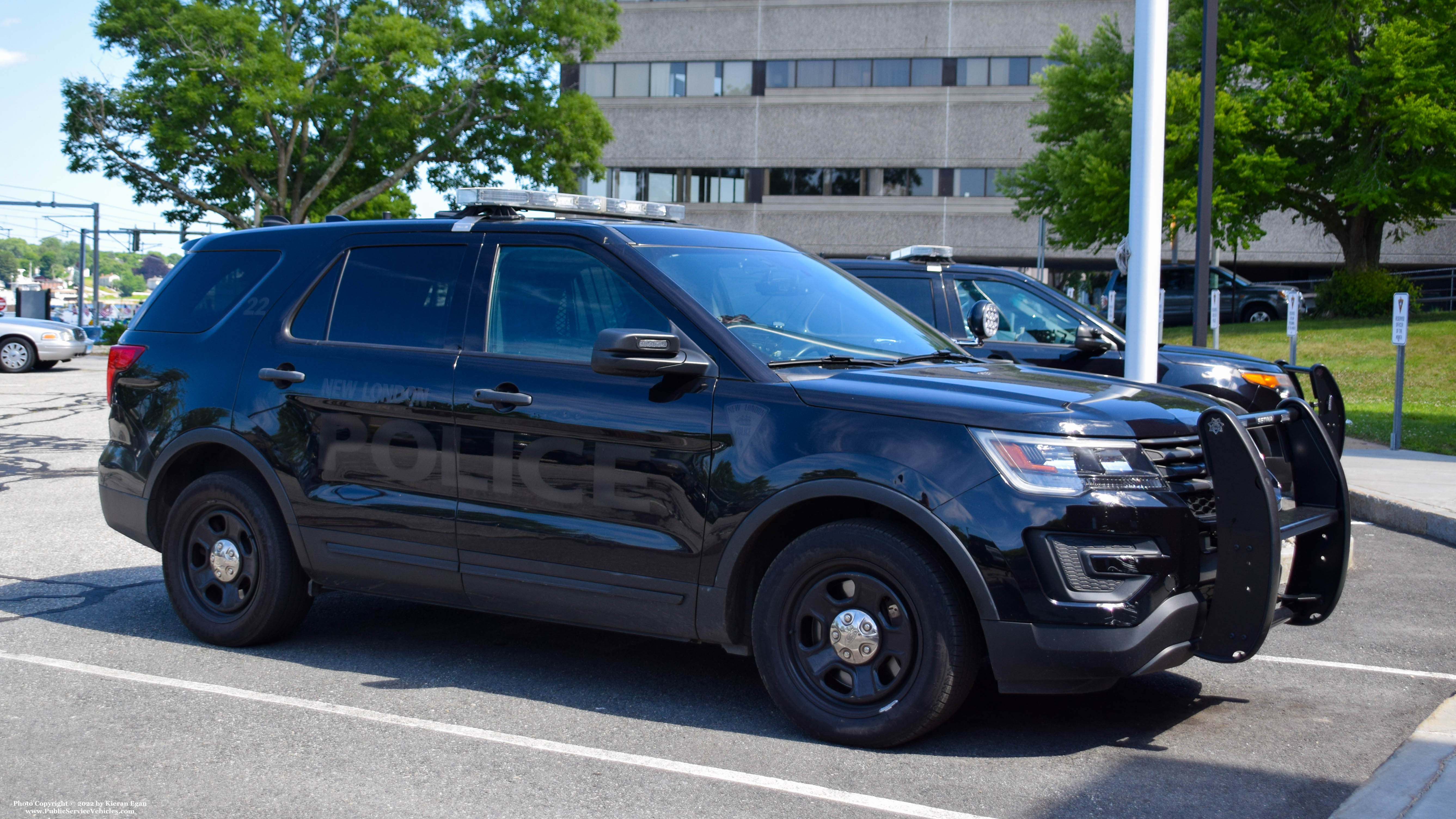 A photo  of New London Police
            Car 22, a 2016-2019 Ford Police Interceptor Utility             taken by Kieran Egan