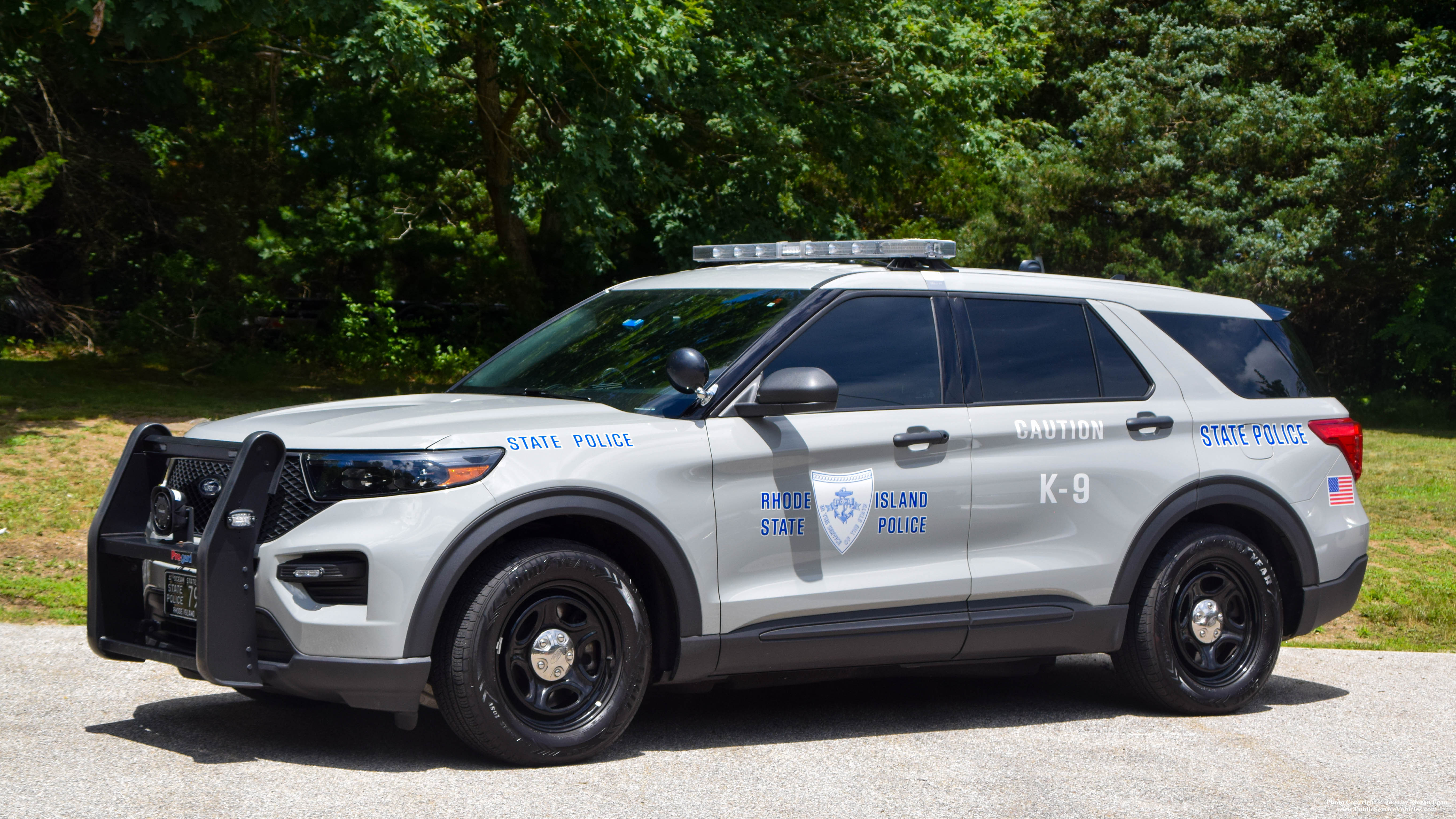 A photo  of Rhode Island State Police
            Cruiser 79, a 2020 Ford Police Interceptor Utility             taken by Kieran Egan