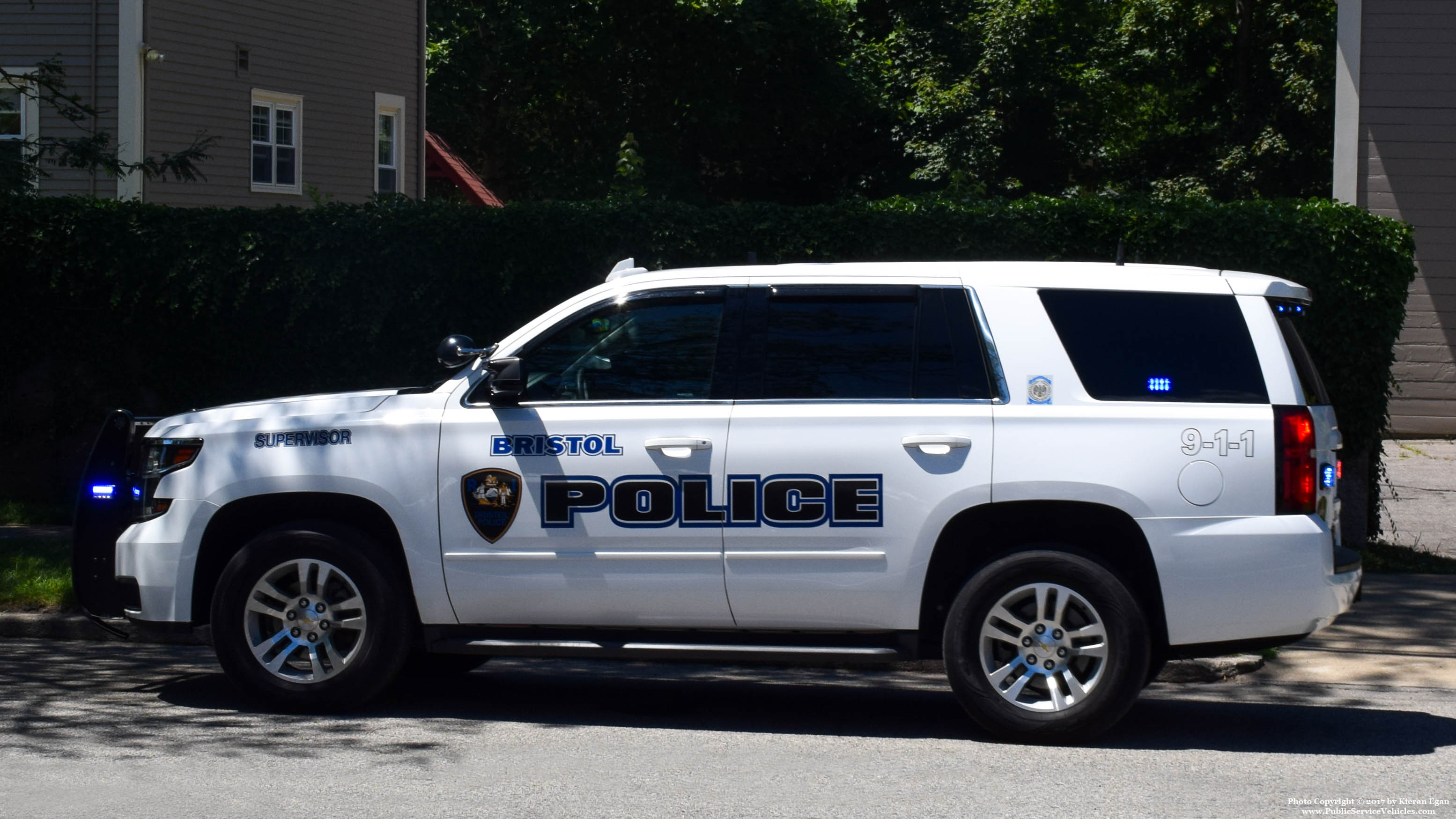 A photo  of Bristol Police
            Cruiser 105, a 2016 Chevrolet Tahoe             taken by Kieran Egan