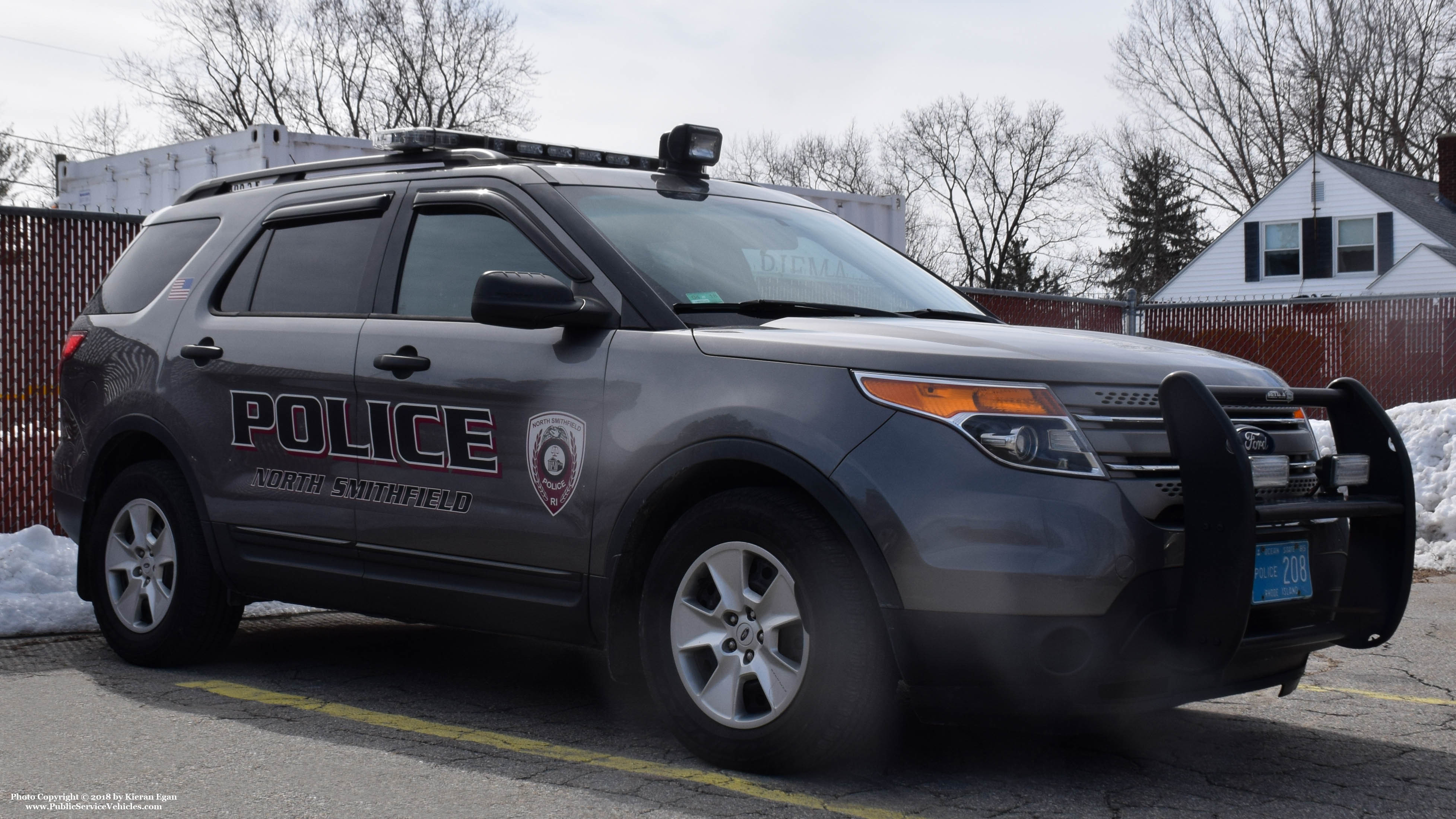 A photo  of North Smithfield Police
            Cruiser 208, a 2013 Ford Explorer             taken by Kieran Egan