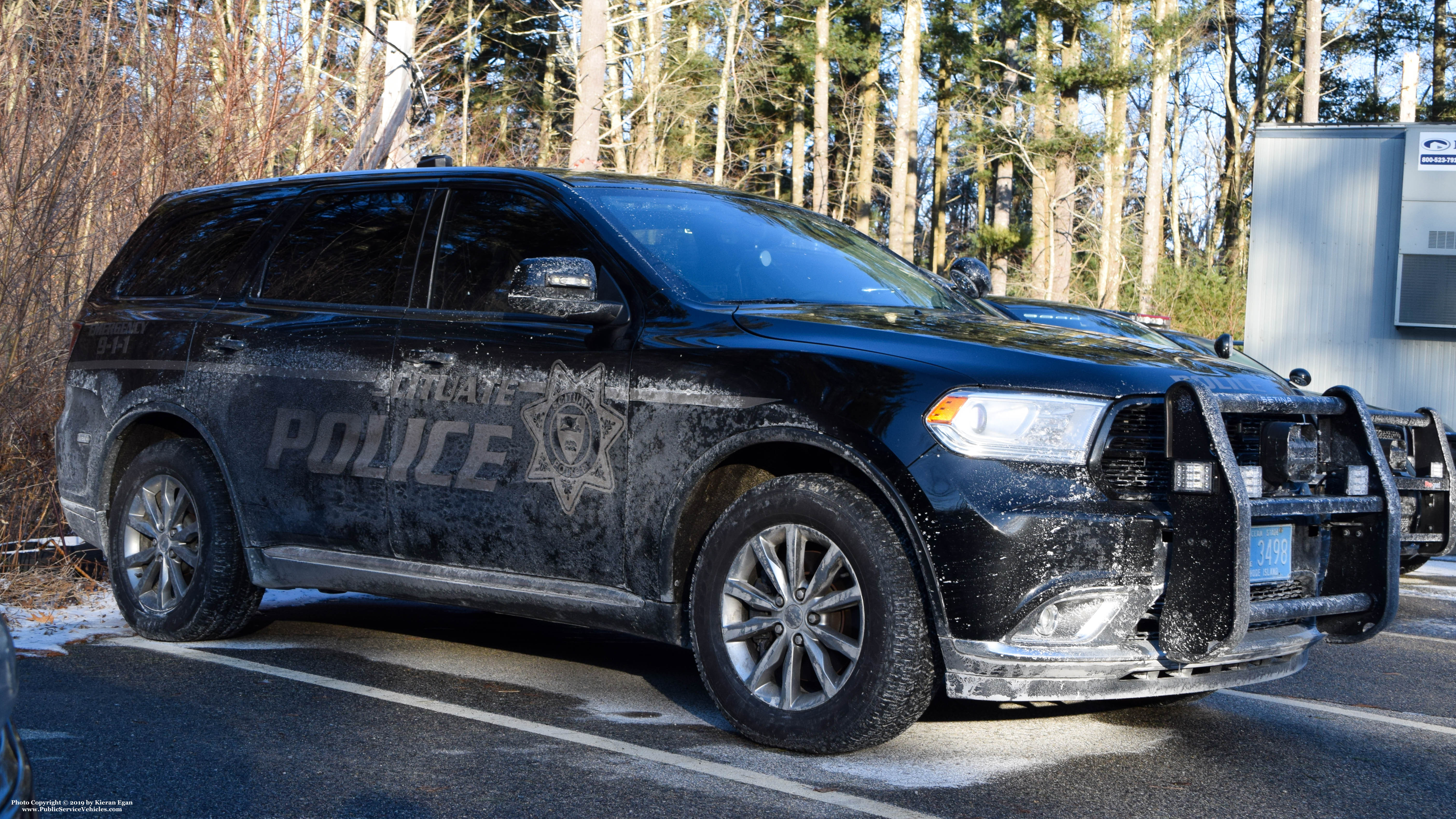 A photo  of Scituate Police
            Cruiser 3498, a 2018 Dodge Durango             taken by Kieran Egan