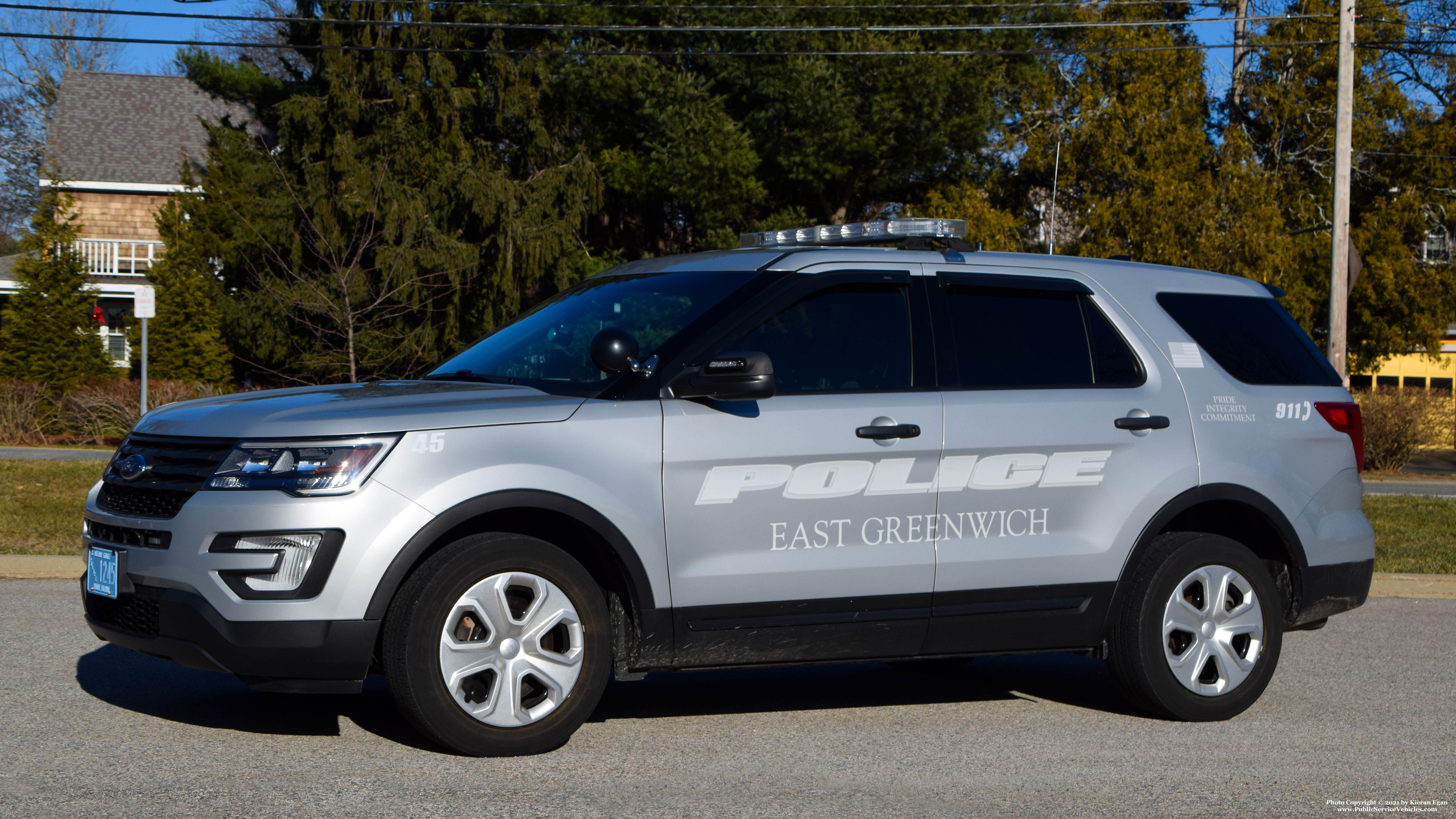 A photo  of East Greenwich Police
            Cruiser 1245, a 2018 Ford Police Interceptor Utility/2018 Ford Police Interceptor Utility             taken by Kieran Egan