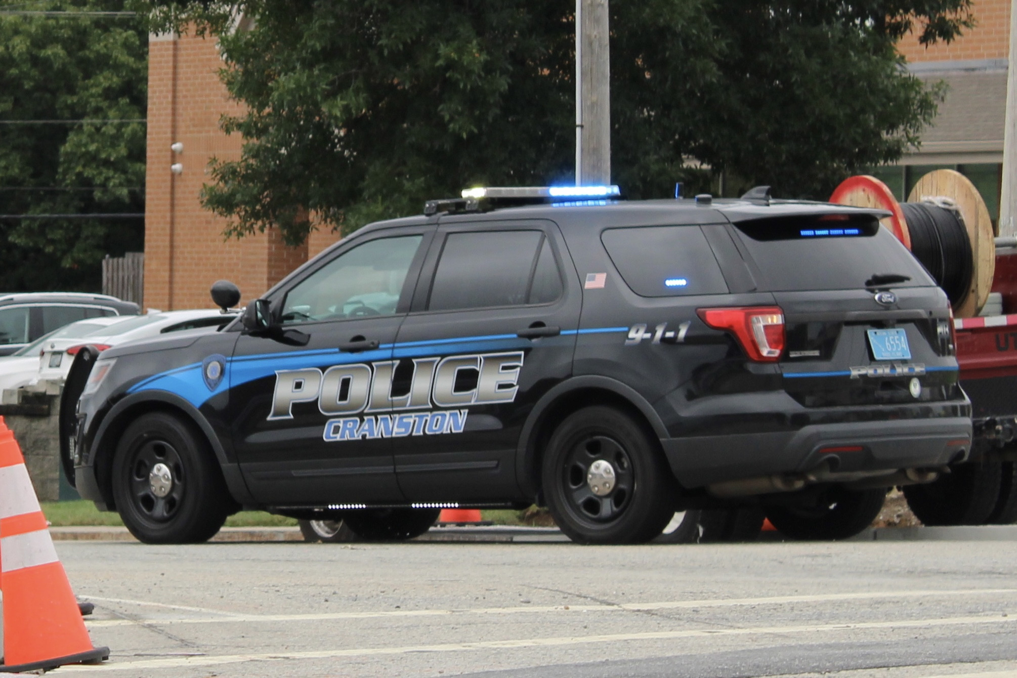A photo  of Cranston Police
            Cruiser 203, a 2018 Ford Police Interceptor Utility             taken by @riemergencyvehicles
