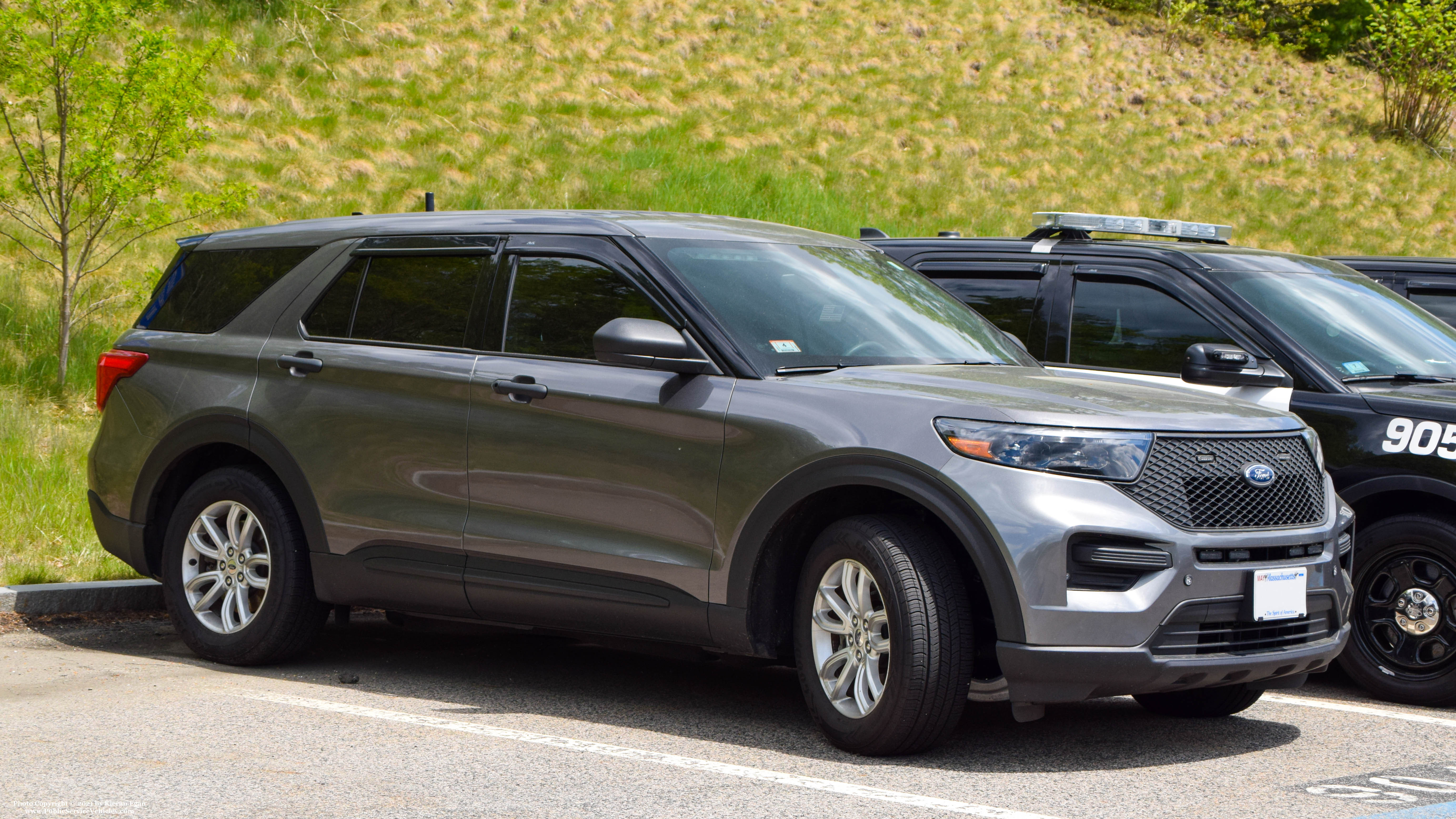 A photo  of Bridgewater State University Police
            Cruiser 904, a 2020 Ford Police Interceptor Utility             taken by Kieran Egan