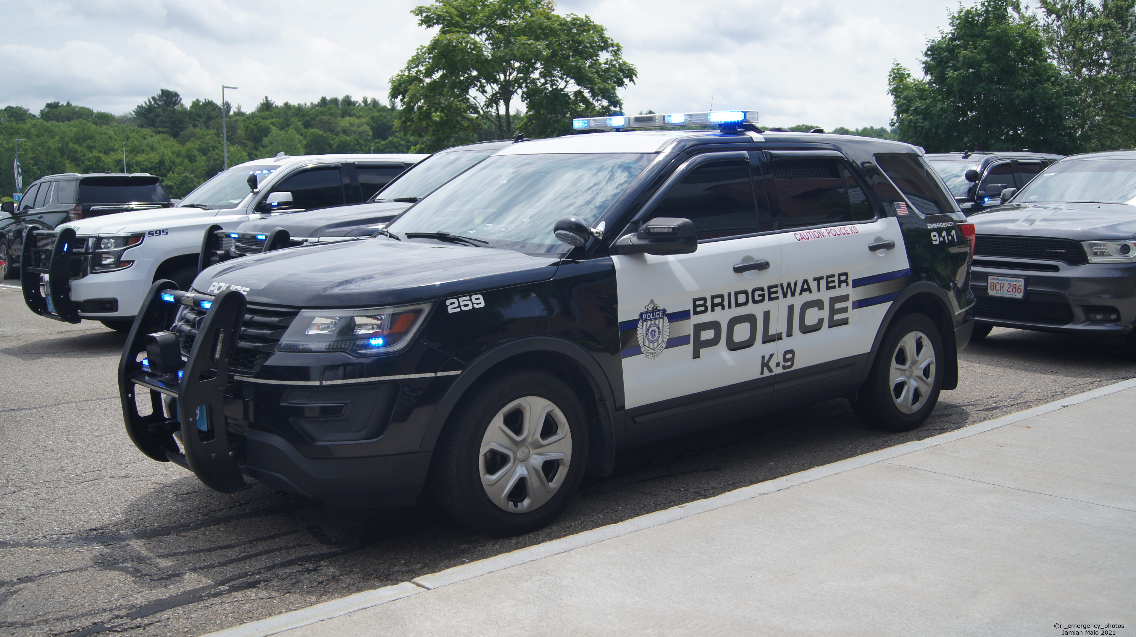 A photo  of Bridgewater Police
            Cruiser 259, a 2016-2019 Ford Police Interceptor Utility             taken by Jamian Malo