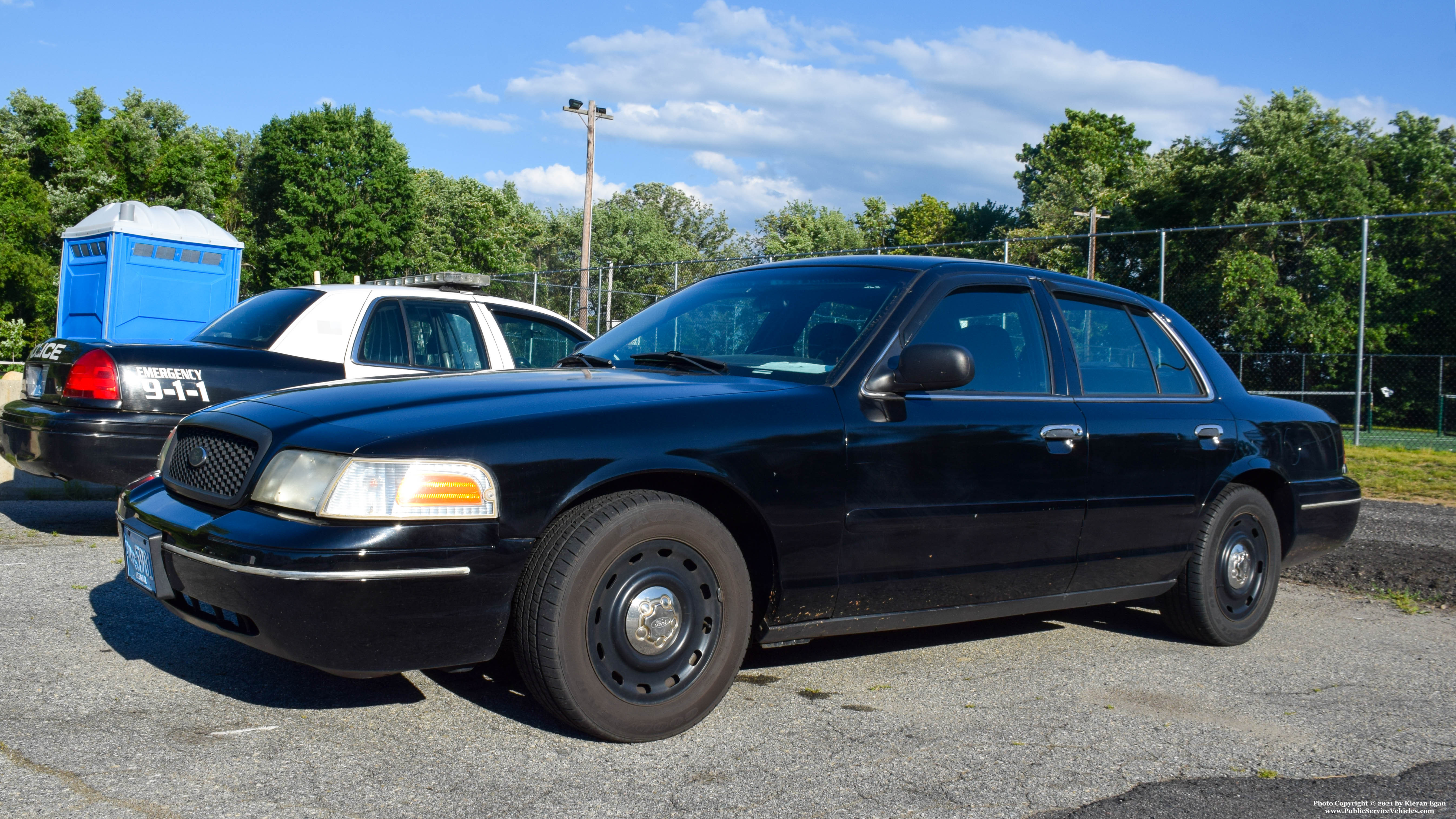 A photo  of Dighton Police
            Unmarked Unit, a 2003 Ford Crown Victoria Police Interceptor             taken by Kieran Egan