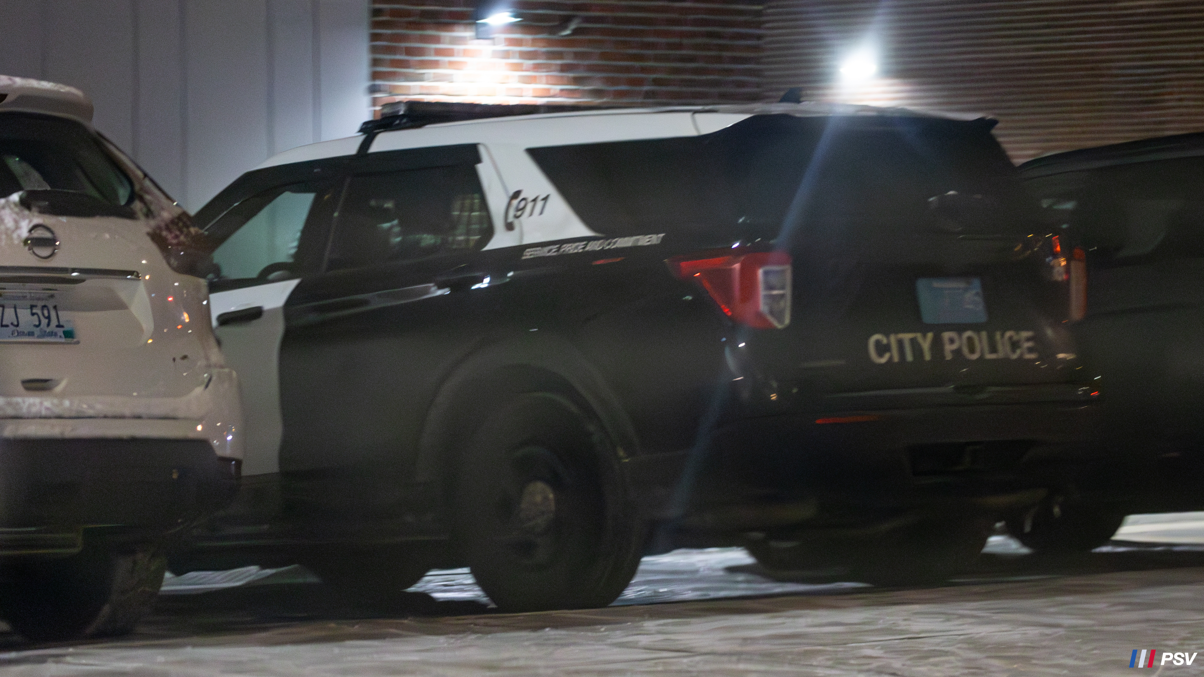 A photo  of Fall River Police
            Car 16, a 2021 Ford Police Interceptor Utility             taken by Kieran Egan