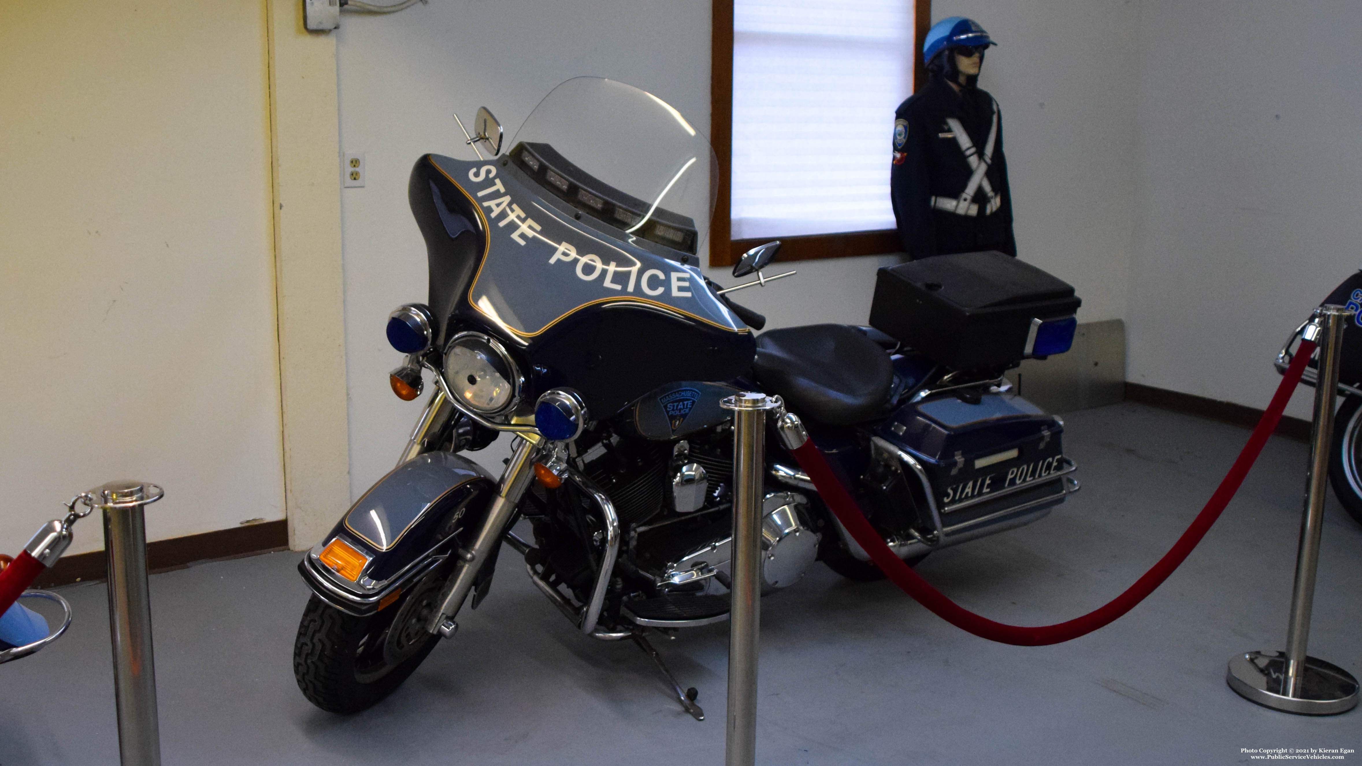 A photo  of Massachusetts State Police Museum and Learning Center
            Motorcycle 50, a 2009 Harley-Davidson Electra Glide             taken by Kieran Egan