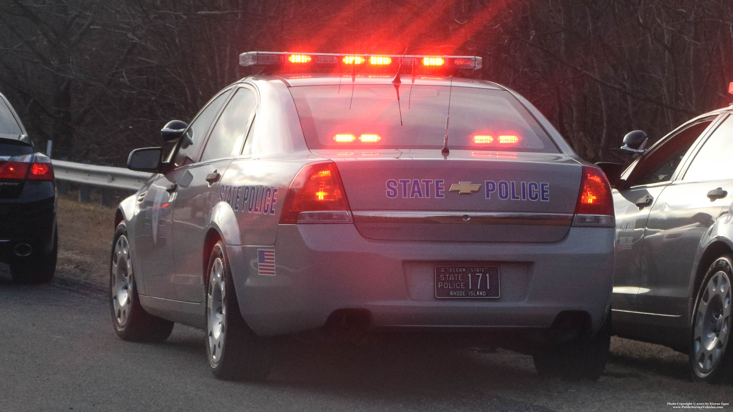 A photo  of Rhode Island State Police
            Cruiser 171, a 2013 Chevrolet Caprice             taken by Kieran Egan