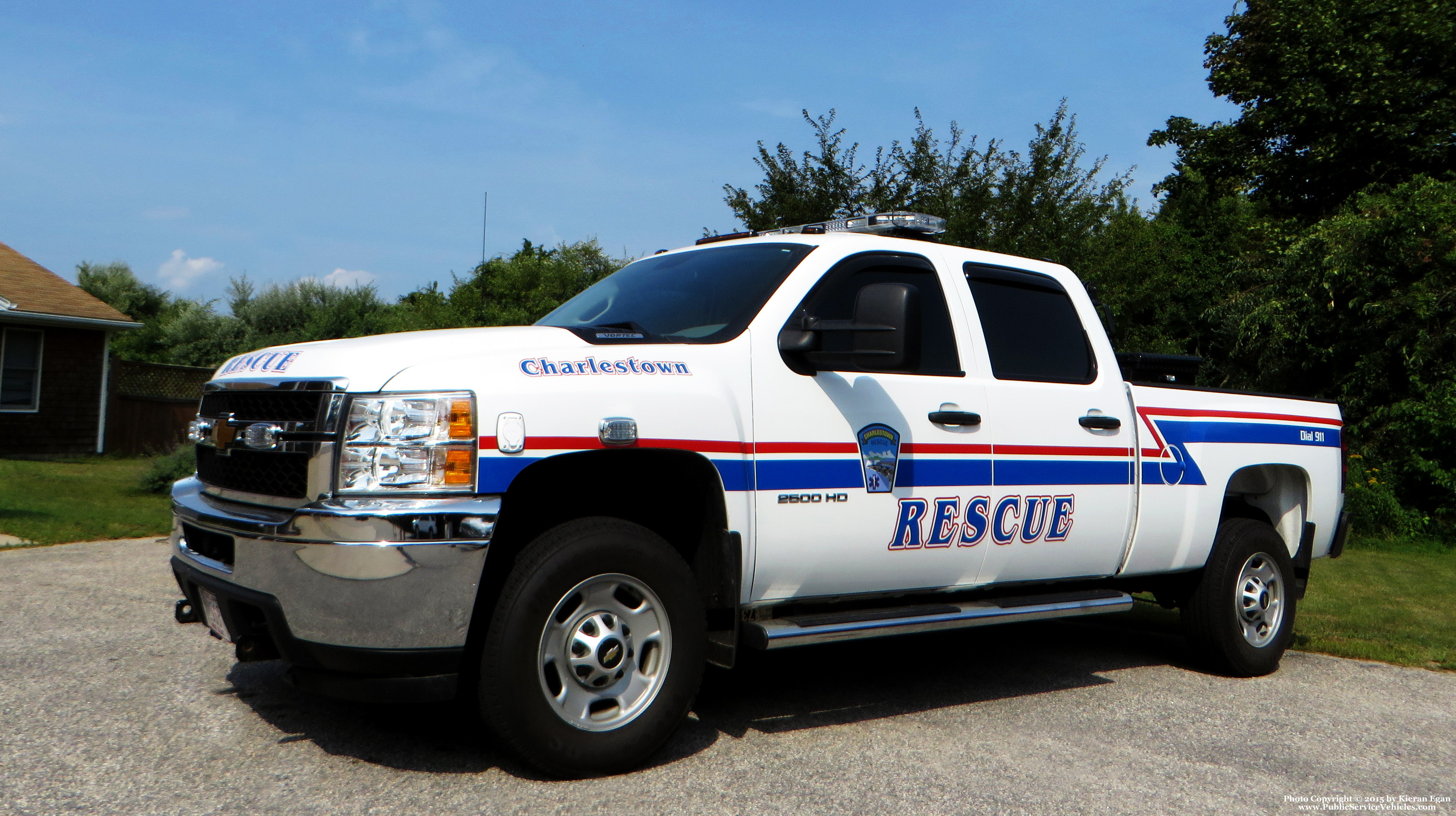 A photo  of Charlestown Ambulance Rescue Service
            Squad 91, a 2013 Chevrolet Silverado 2500             taken by Kieran Egan