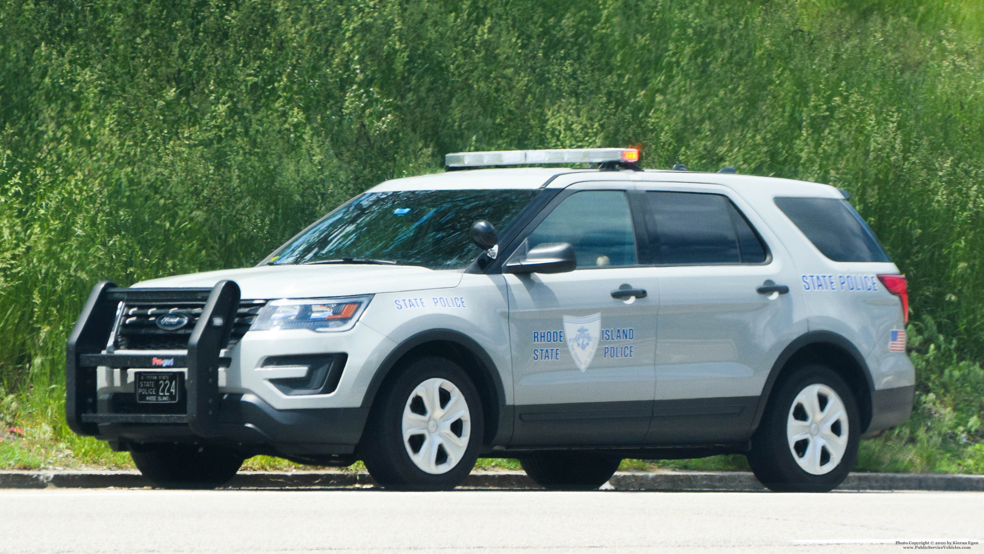 A photo  of Rhode Island State Police
            Cruiser 224, a 2016-2019 Ford Police Interceptor Utility             taken by Kieran Egan