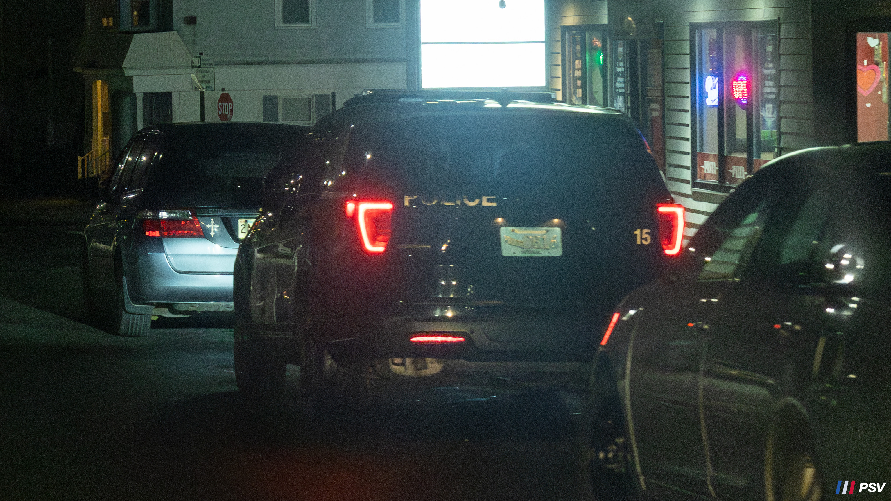 A photo  of Fall River Police
            Car 15, a 2018 Ford Police Interceptor Utility             taken by Kieran Egan