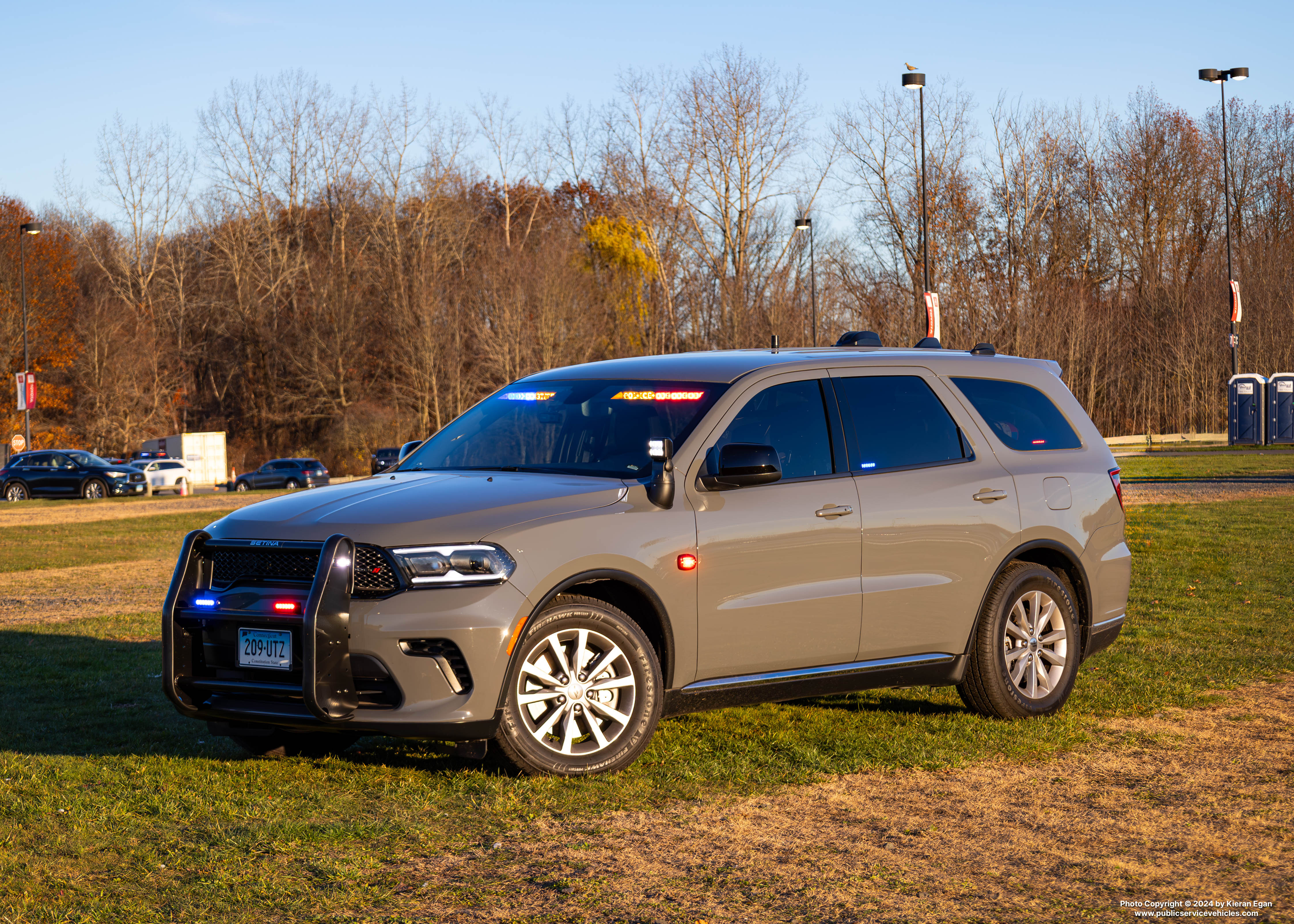 A photo  of Connecticut State Police
            Cruiser 209, a 2023 Dodge Durango             taken by Kieran Egan