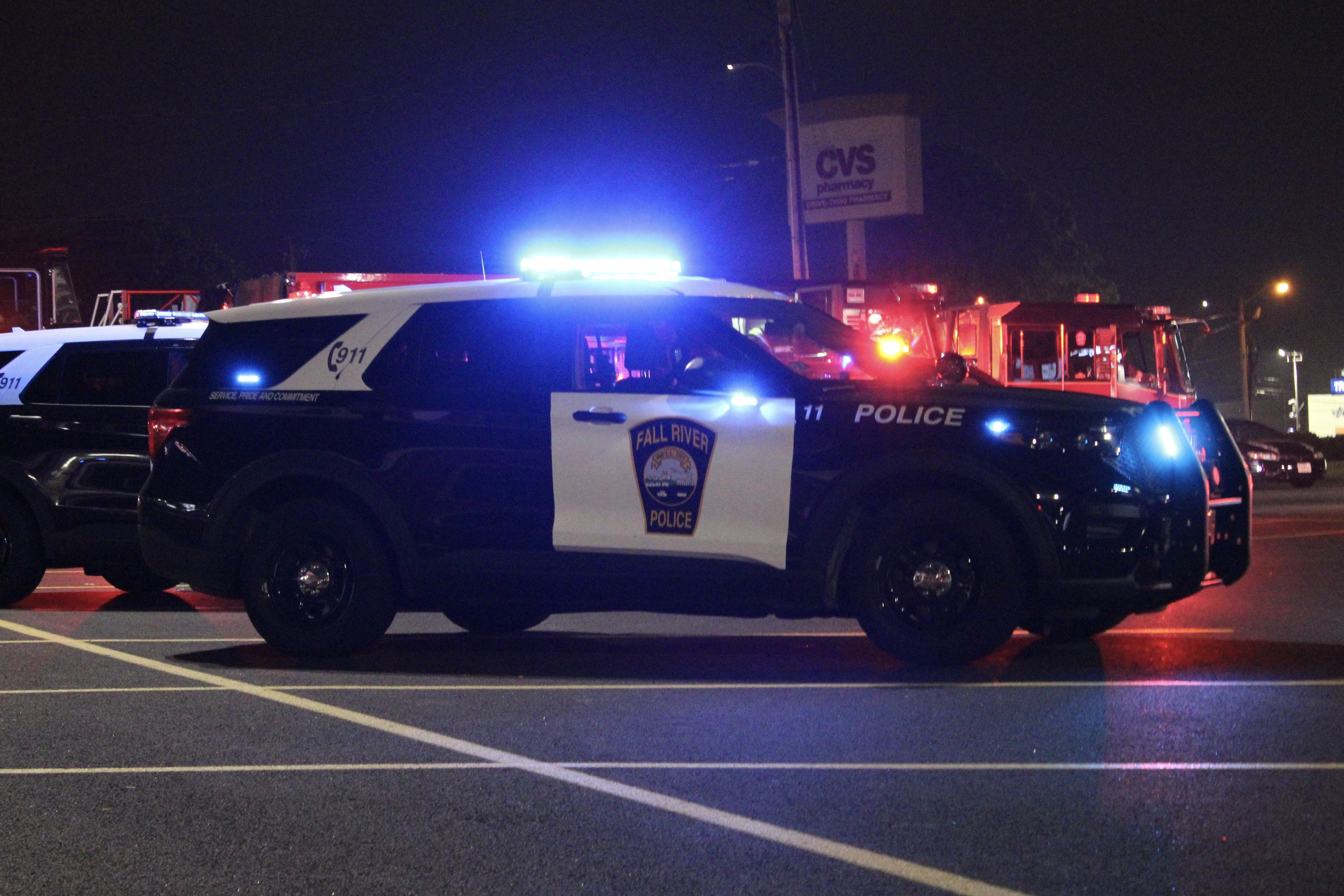 A photo  of Fall River Police
            Car 11, a 2021 Ford Police Interceptor Utility             taken by @riemergencyvehicles