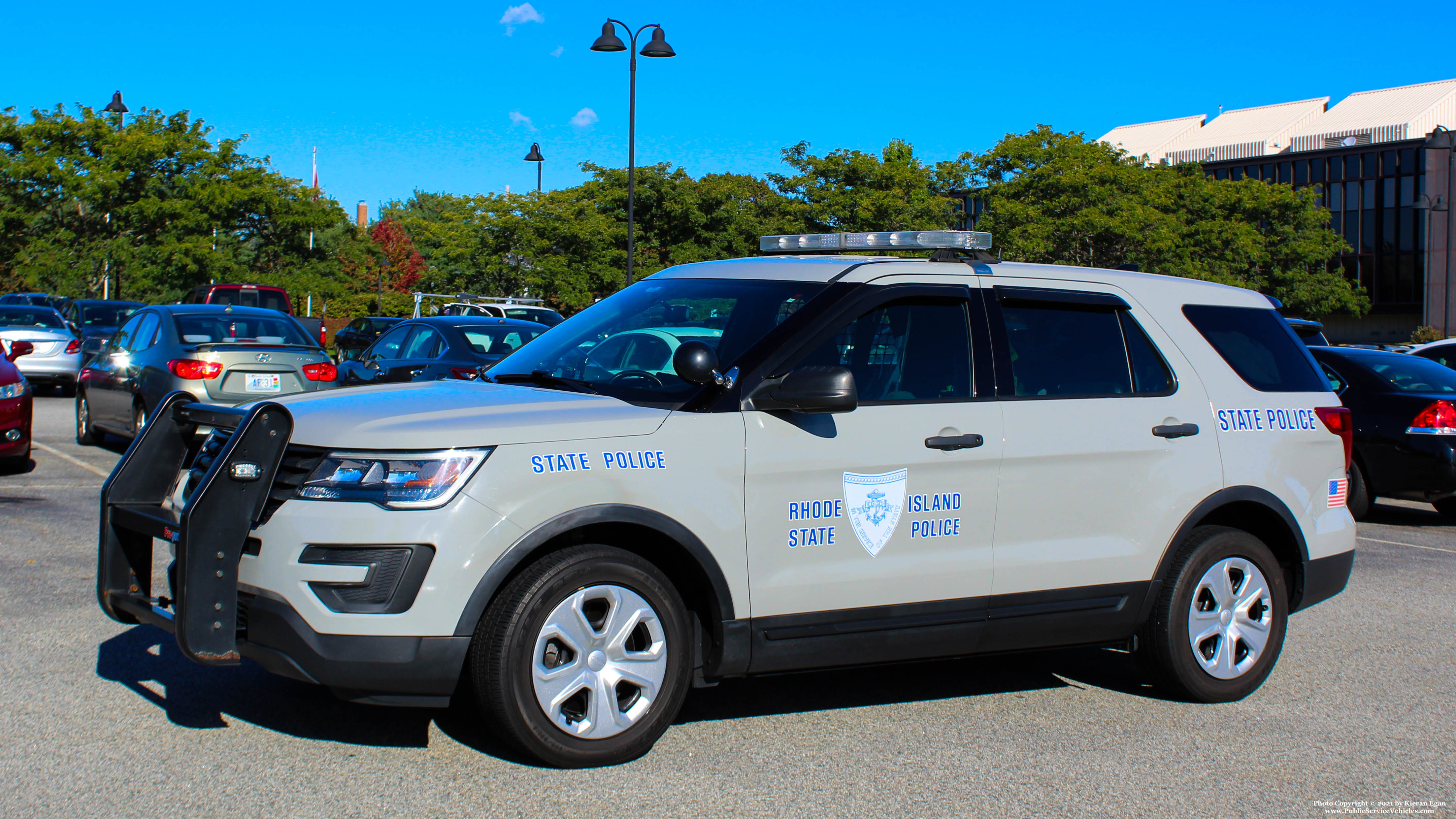 A photo  of Rhode Island State Police
            Cruiser 49, a 2017 Ford Police Interceptor Utility             taken by Kieran Egan