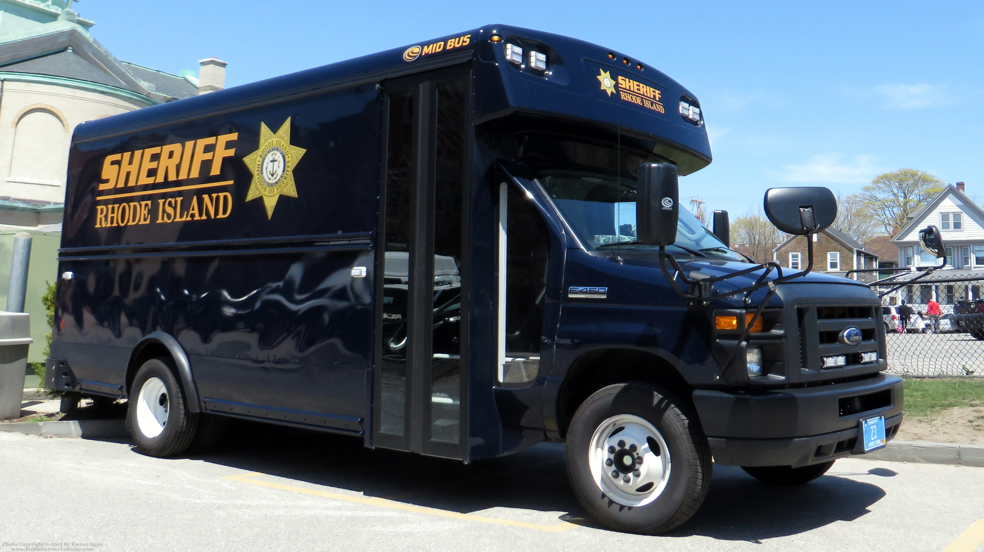 A photo  of Rhode Island Division of Sheriffs
            Bus 23, a 2008-2015 Ford E-450             taken by Kieran Egan