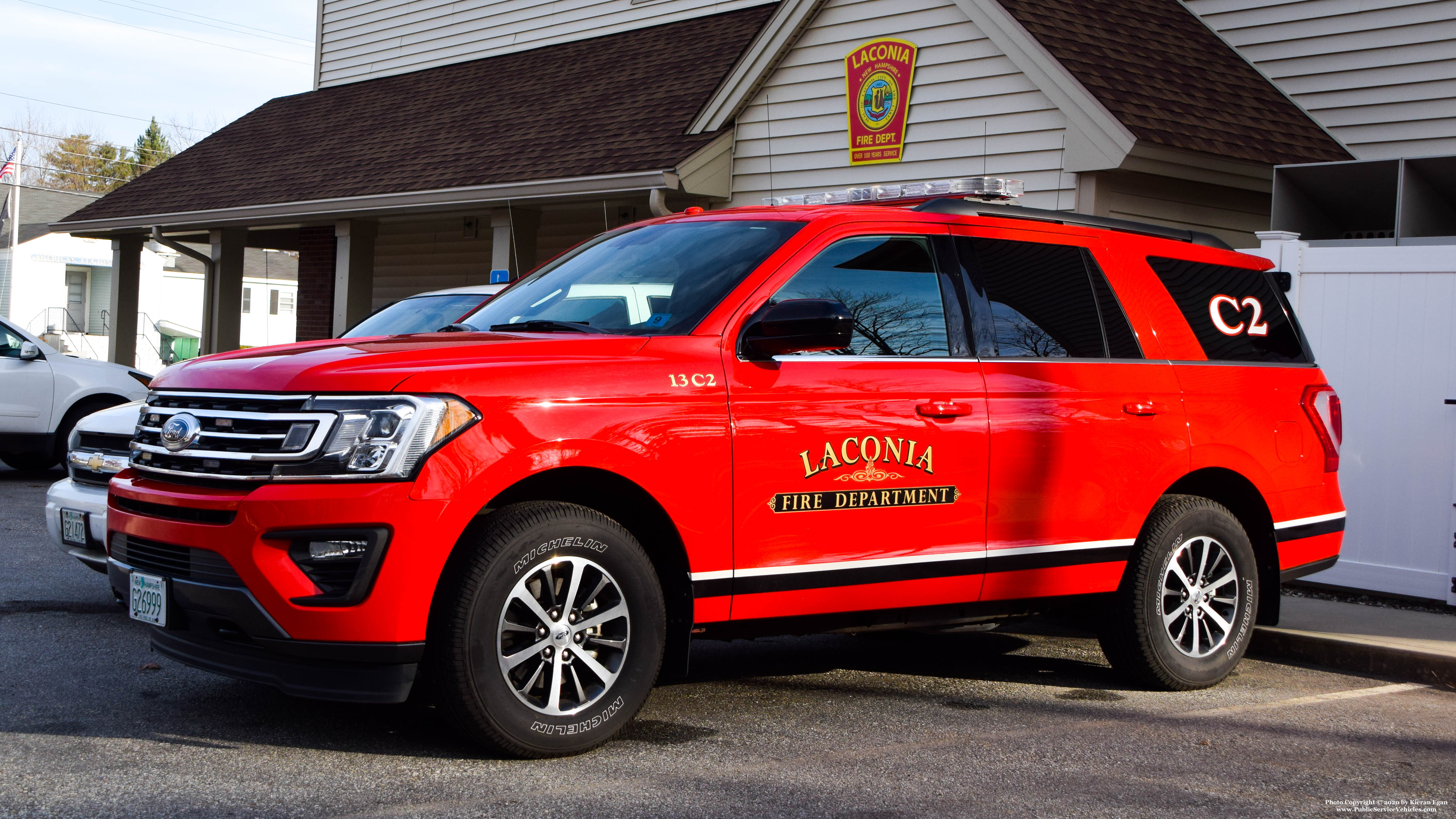 A photo  of Laconia Fire
            13 Car 2, a 2019 Ford Expedition             taken by Kieran Egan