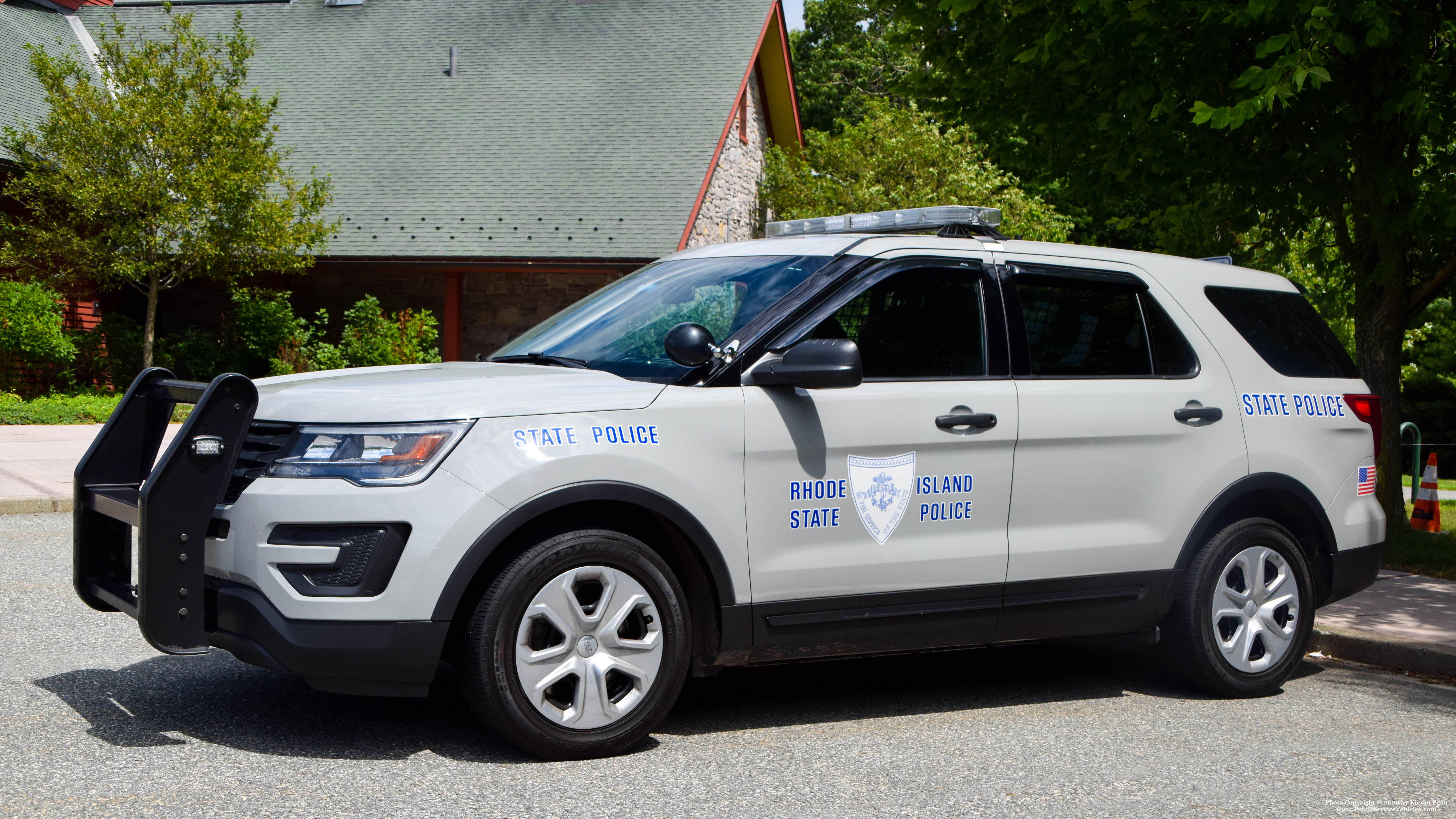 A photo  of Rhode Island State Police
            Cruiser 33, a 2017 Ford Police Interceptor Utility             taken by Kieran Egan