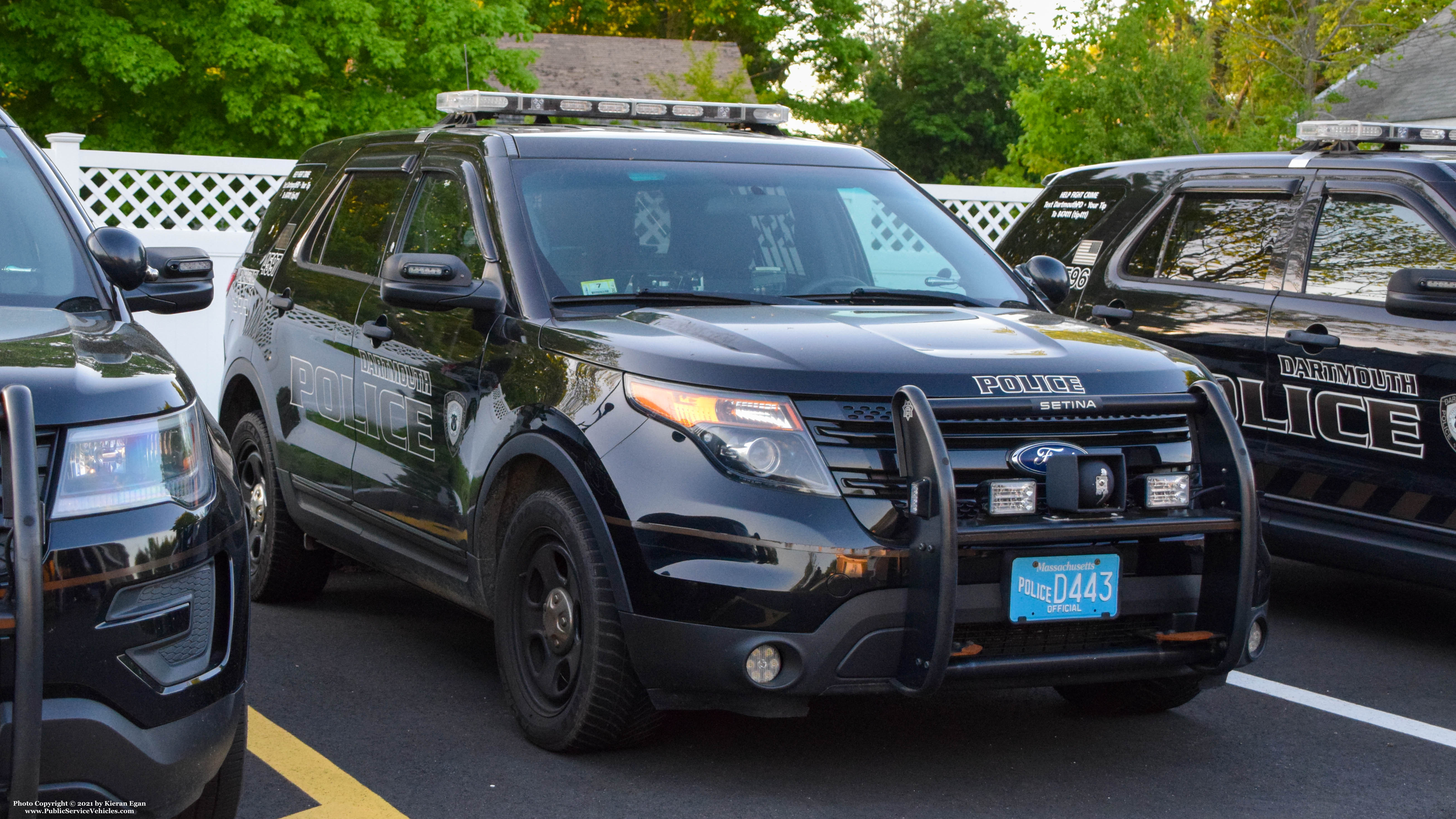 A photo  of Dartmouth Police
            Cruiser 4597, a 2014 Ford Police Interceptor Utility             taken by Kieran Egan