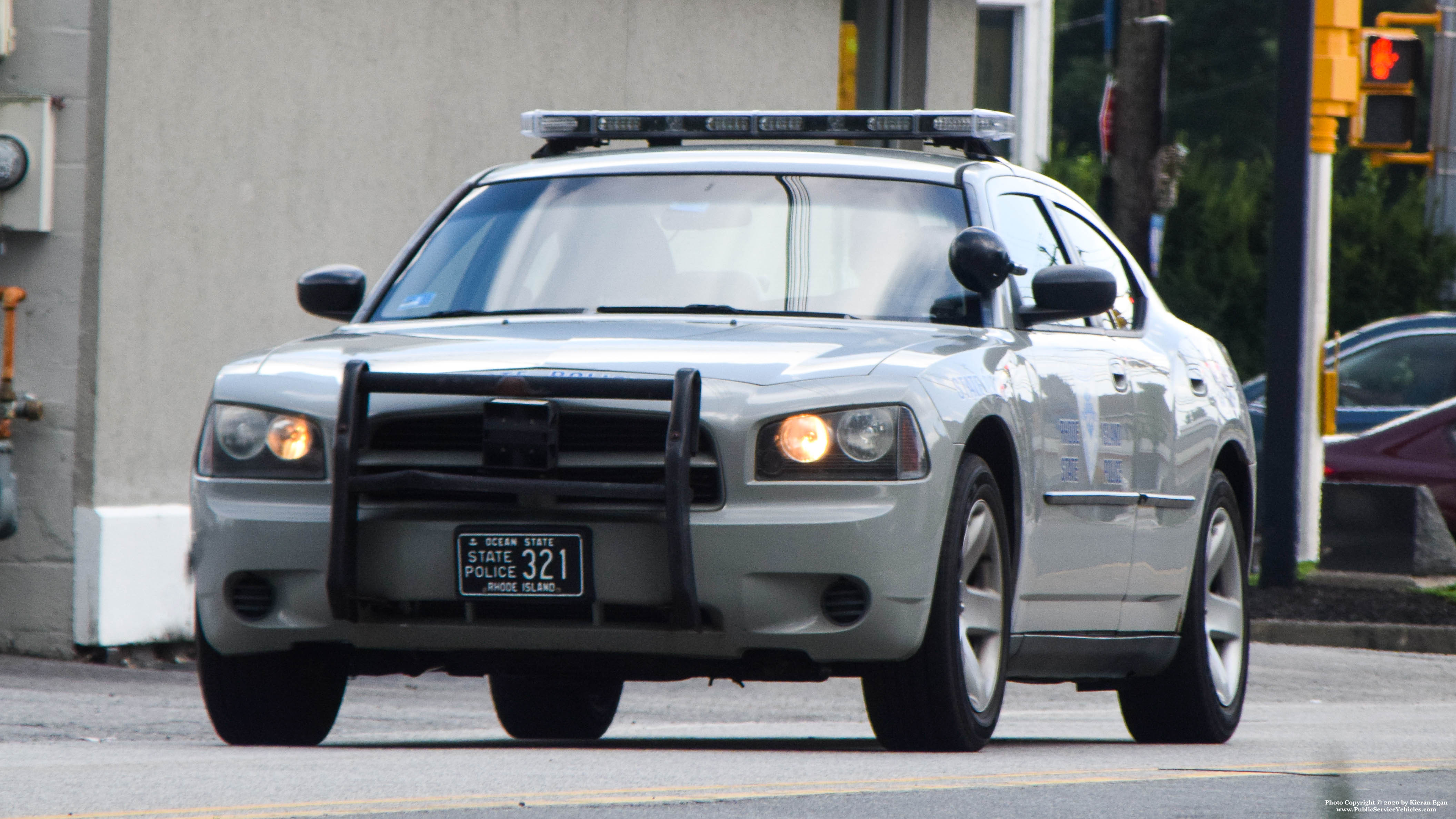 A photo  of Rhode Island State Police
            Cruiser 321, a 2006-2010 Dodge Charger             taken by Kieran Egan