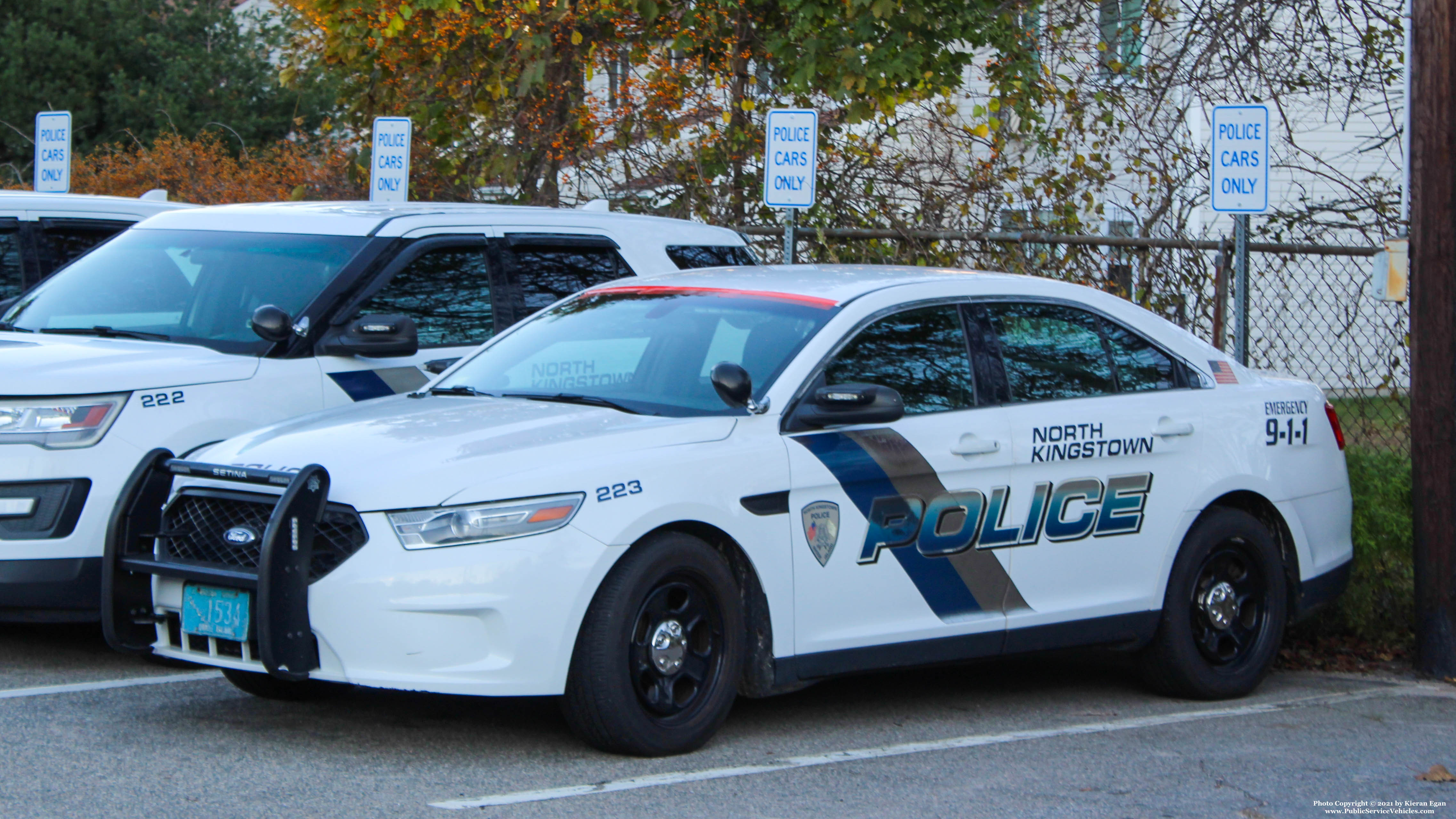 A photo  of North Kingstown Police
            Cruiser 223, a 2014 Ford Police Interceptor Sedan             taken by Kieran Egan