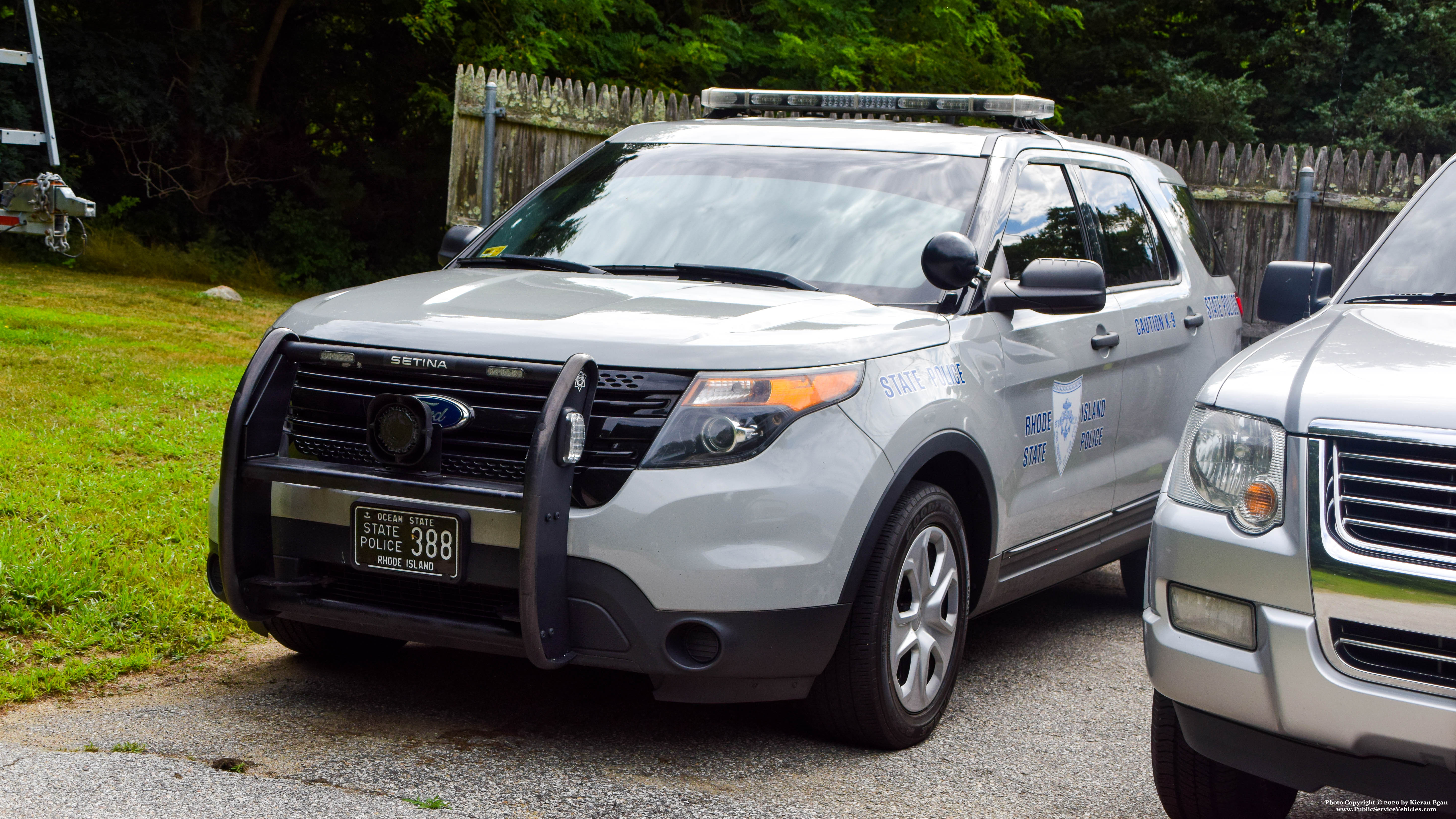 A photo  of Rhode Island State Police
            Cruiser 388, a 2013 Ford Police Interceptor Utility             taken by Kieran Egan