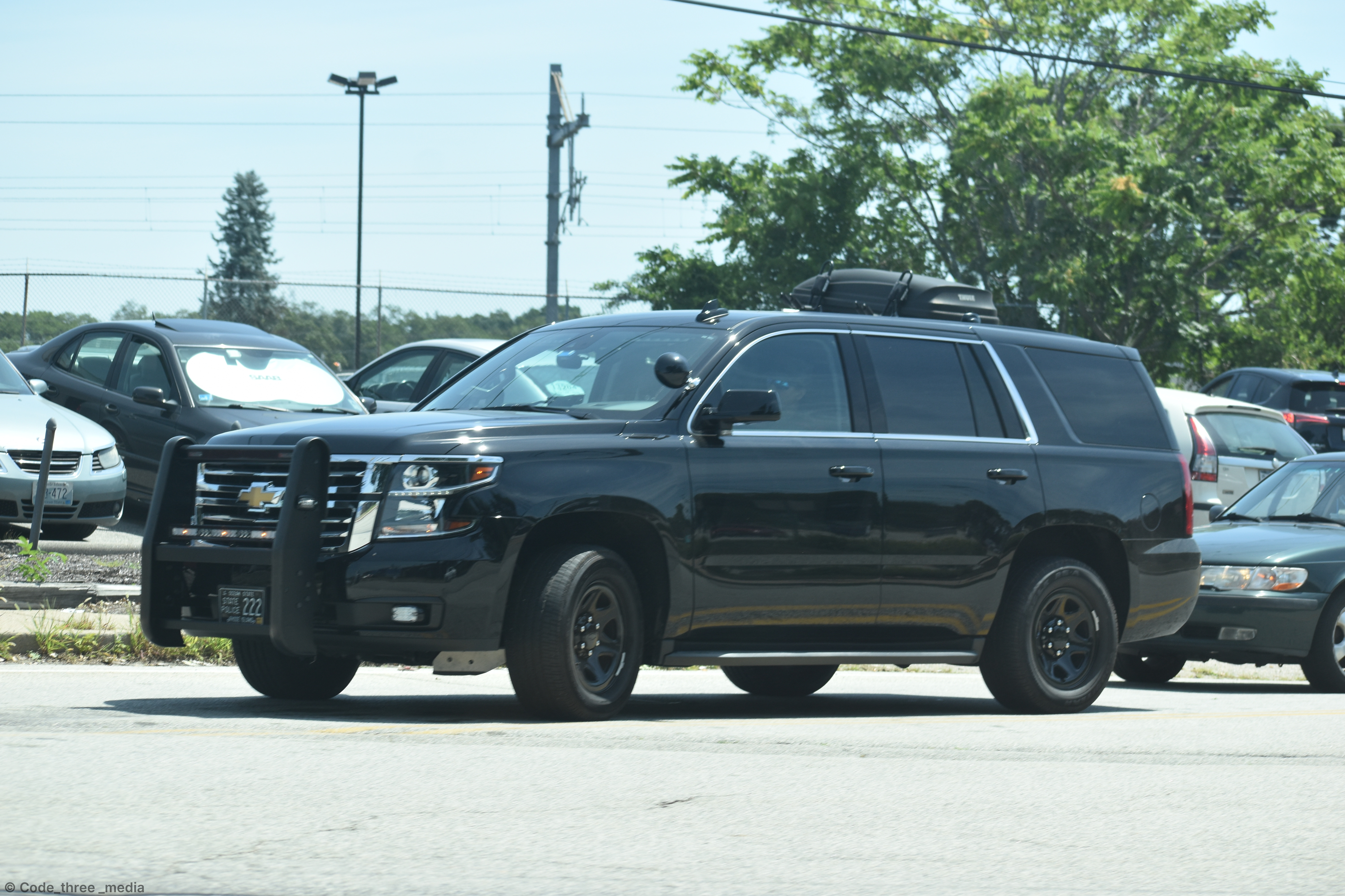 A photo  of Rhode Island State Police
            Cruiser 222, a 2020 Chevrolet Tahoe             taken by Code_three _media