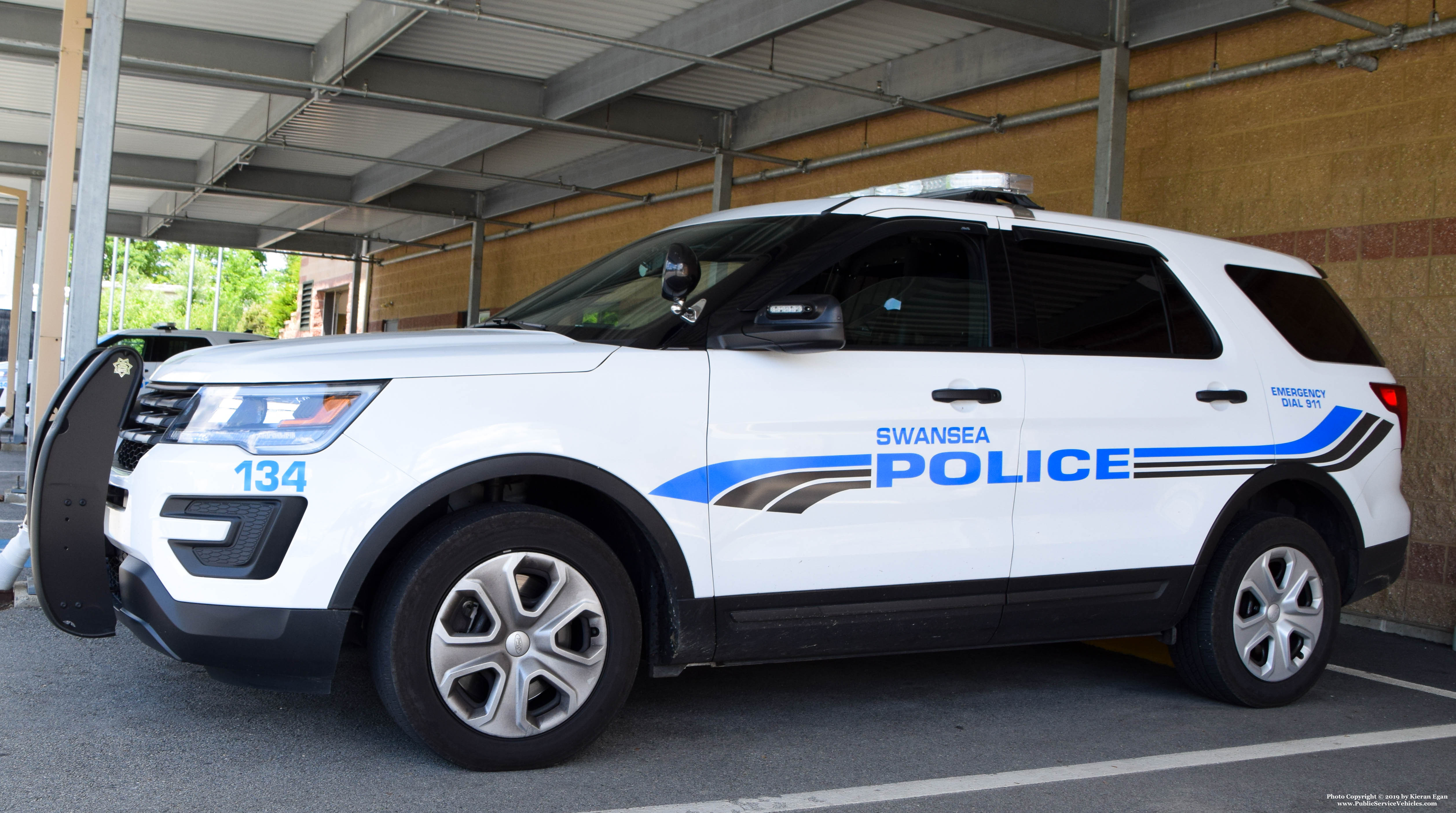 A photo  of Swansea Police
            Cruiser 134, a 2018 Ford Police Interceptor Utility             taken by Kieran Egan