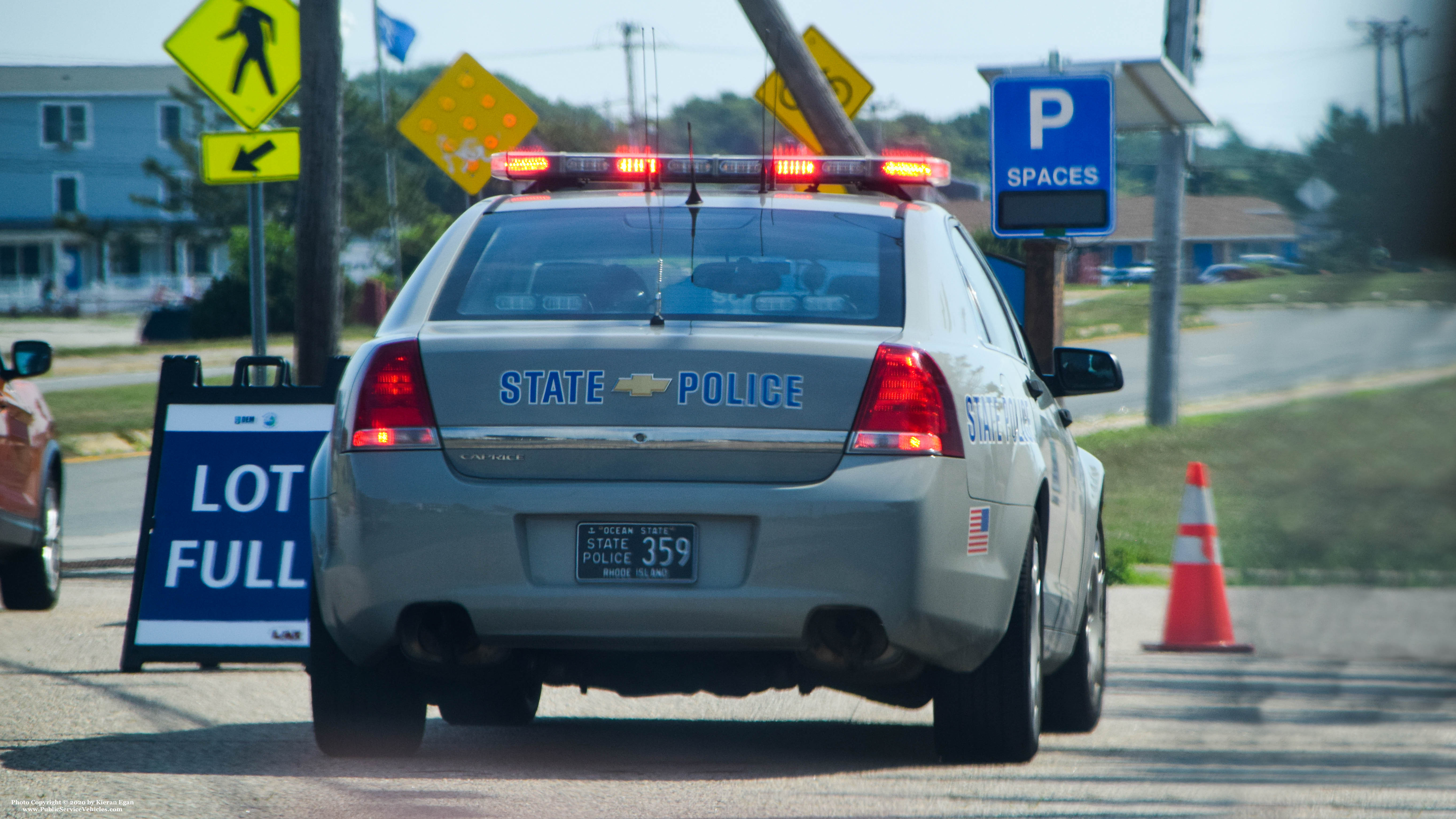 A photo  of Rhode Island State Police
            Cruiser 359, a 2013 Chevrolet Caprice             taken by Kieran Egan