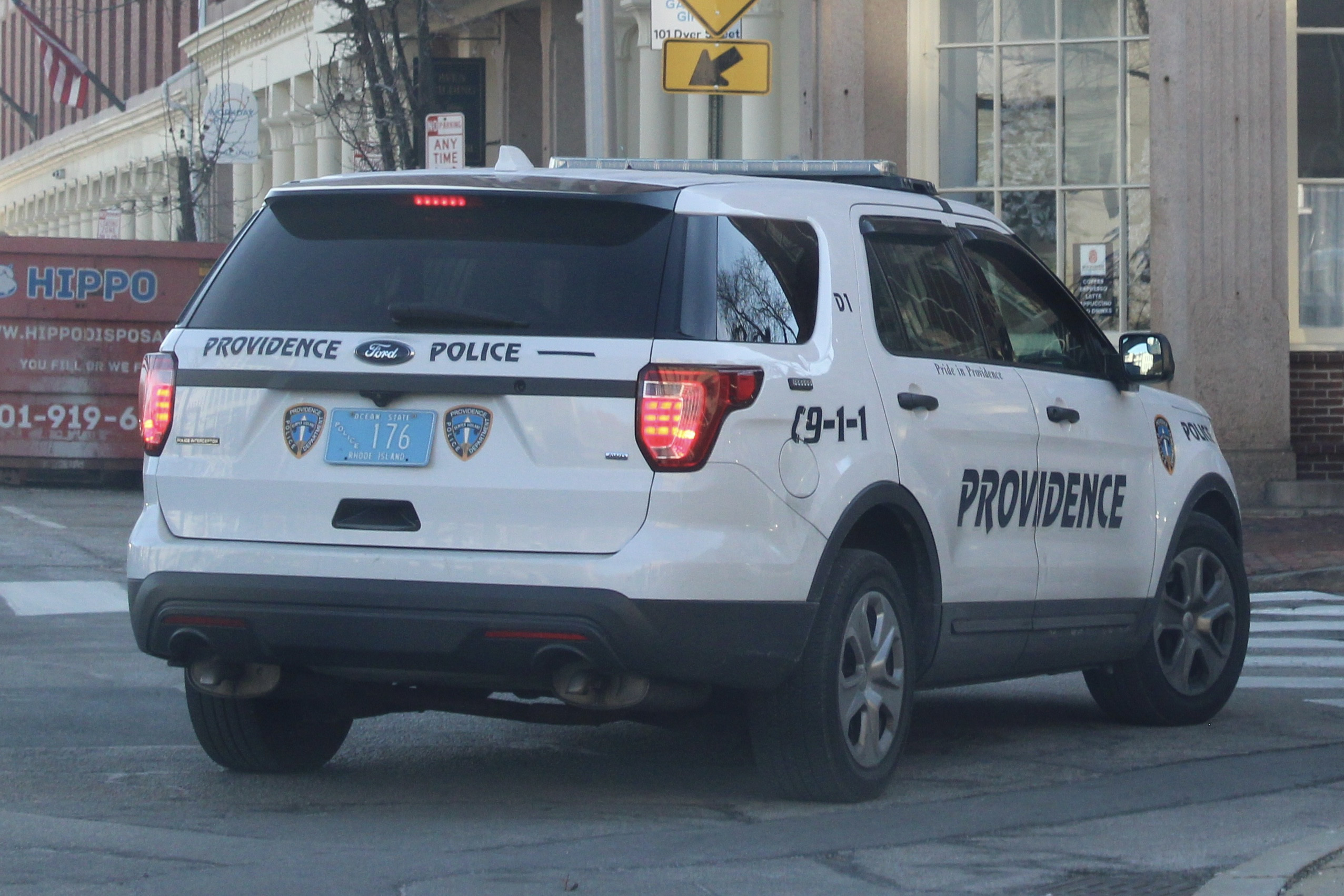 A photo  of Providence Police
            Cruiser 176, a 2017 Ford Police Interceptor Utility             taken by @riemergencyvehicles