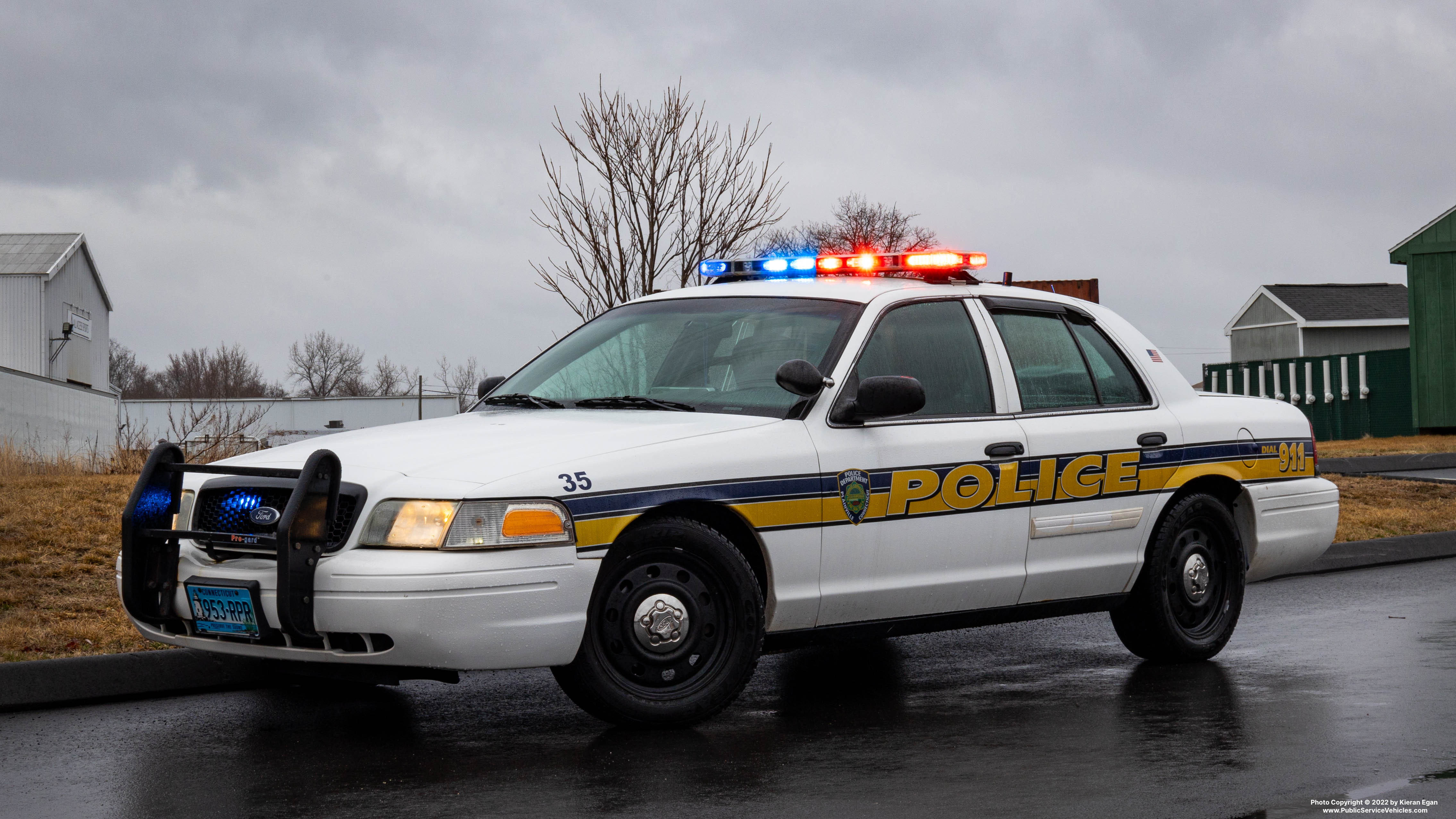 A photo  of Plainville CT Police
            Cruiser 35, a 2011 Ford Crown Victoria Police Interceptor             taken by Kieran Egan